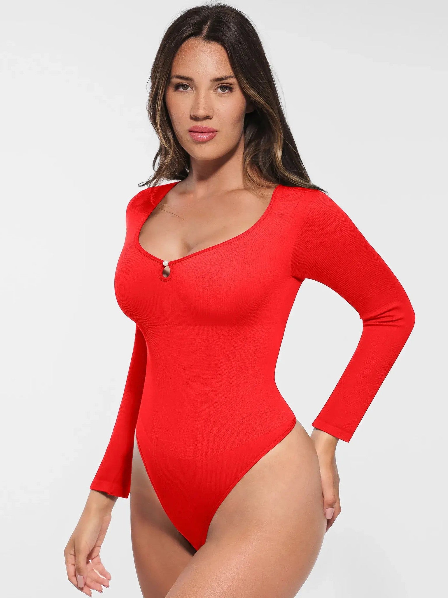 Feelingirl Seamless Ribbed Bodysuit