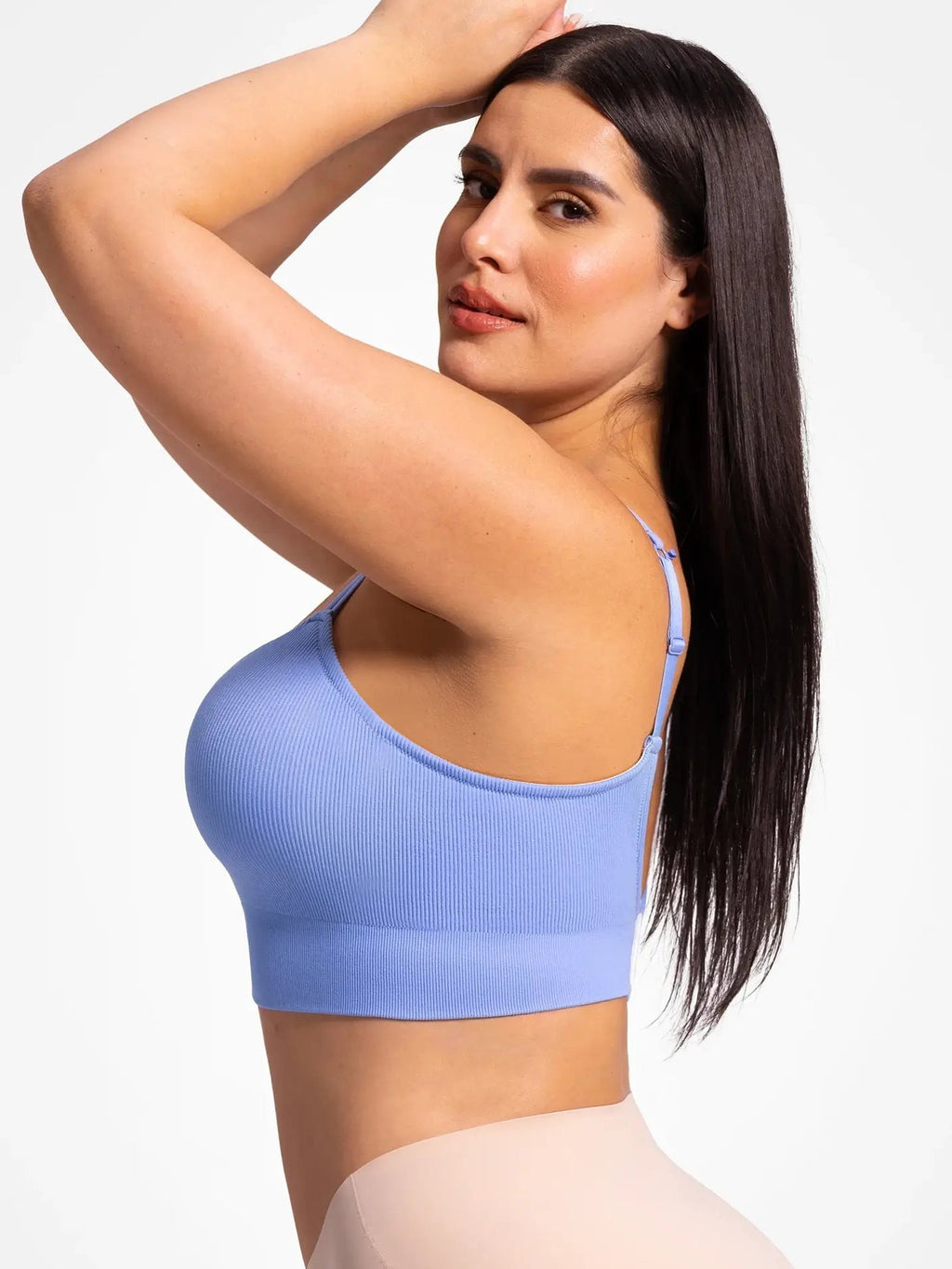 Lift Adjustable Seamless Wireless Ribbed Bra