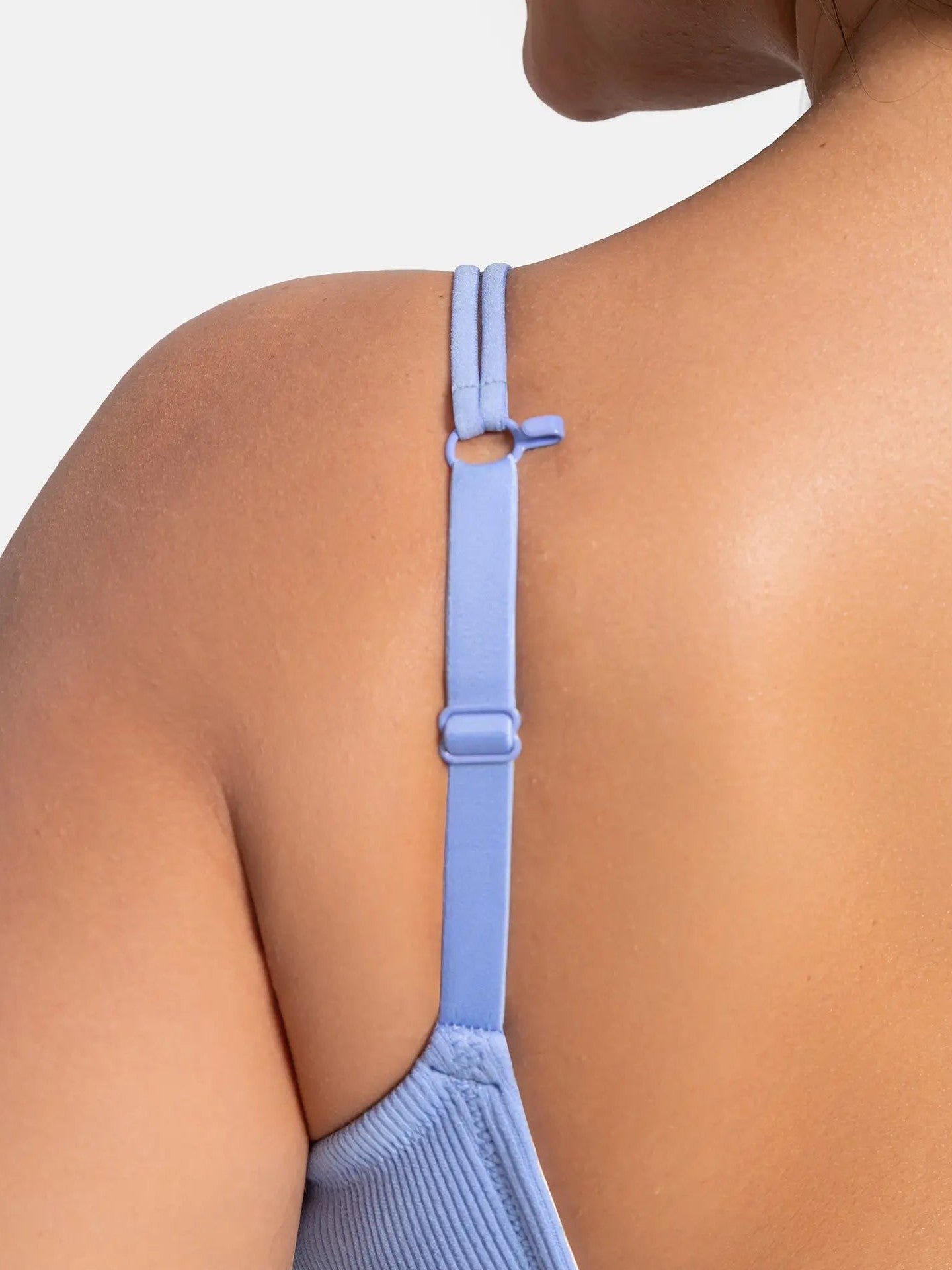 Lift Adjustable Seamless Wireless Ribbed Bra