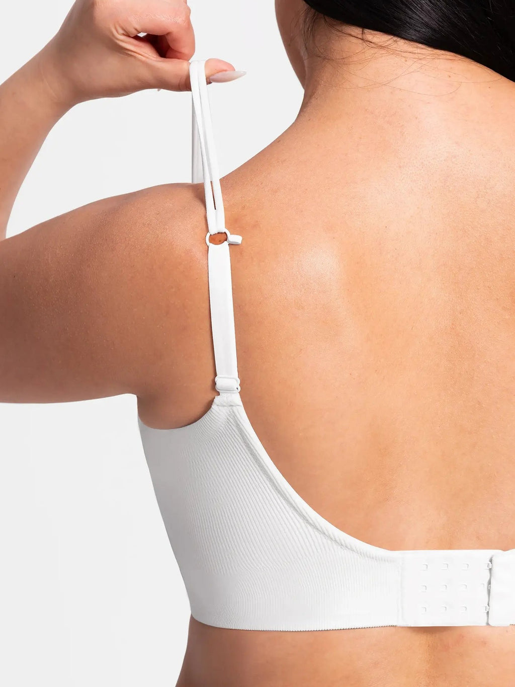 Lift Adjustable Seamless Wireless Ribbed Bra