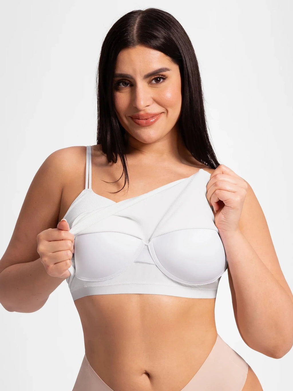 Lift Adjustable Seamless Wireless Ribbed Bra