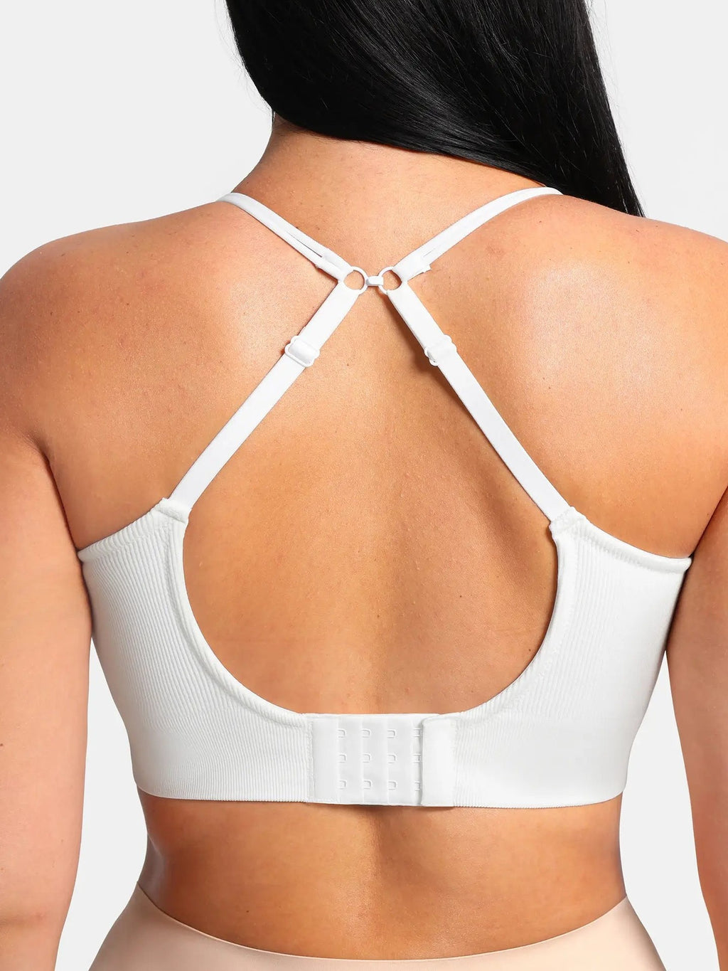 Lift Adjustable Seamless Wireless Ribbed Bra