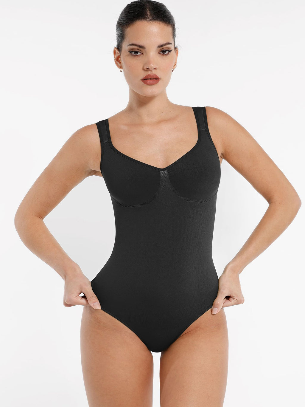 Support Diamond Neck Seamless Shaping Bodysuit