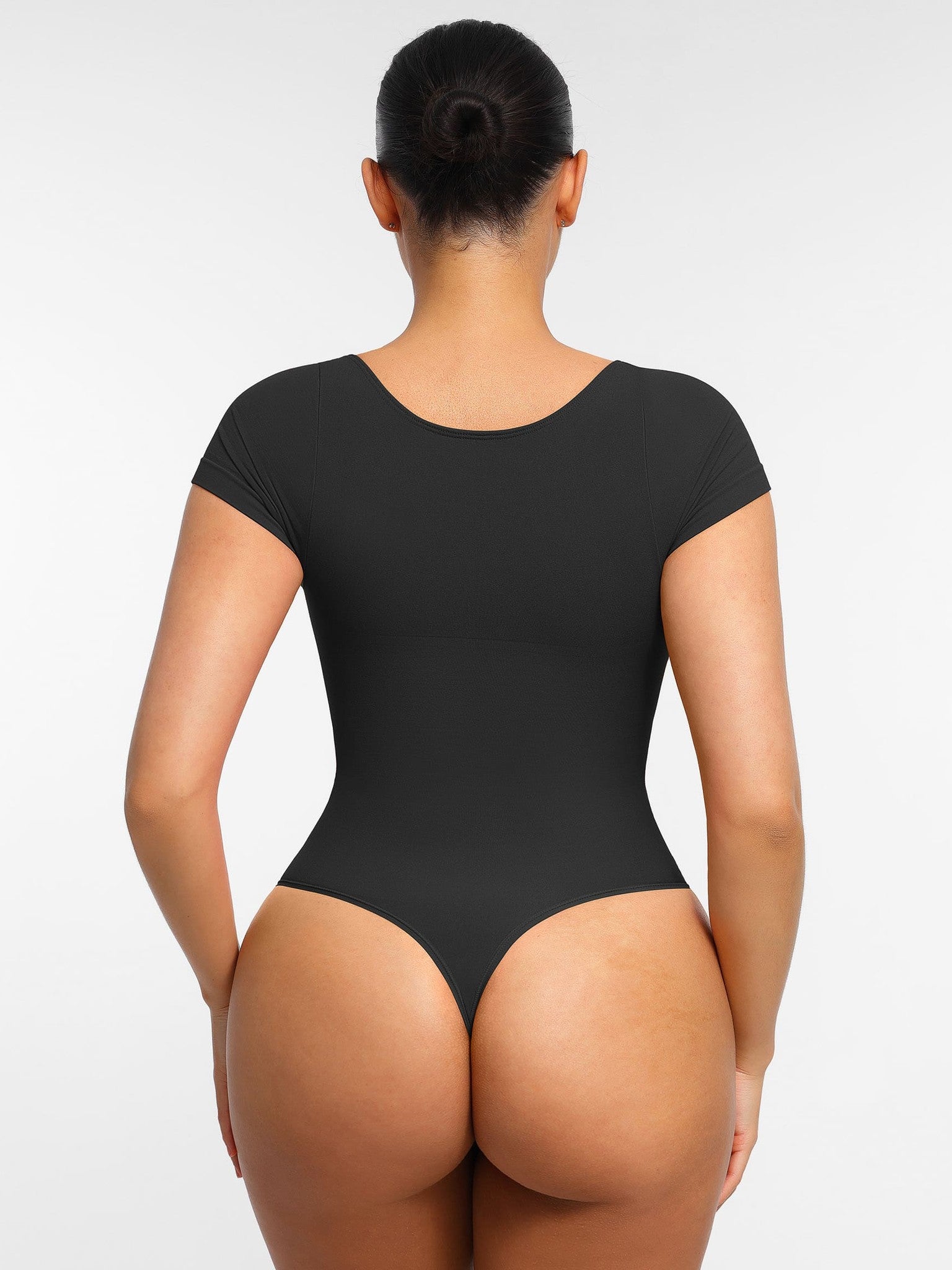 Tummy Control Seamless Short-Sleeve Bodysuit