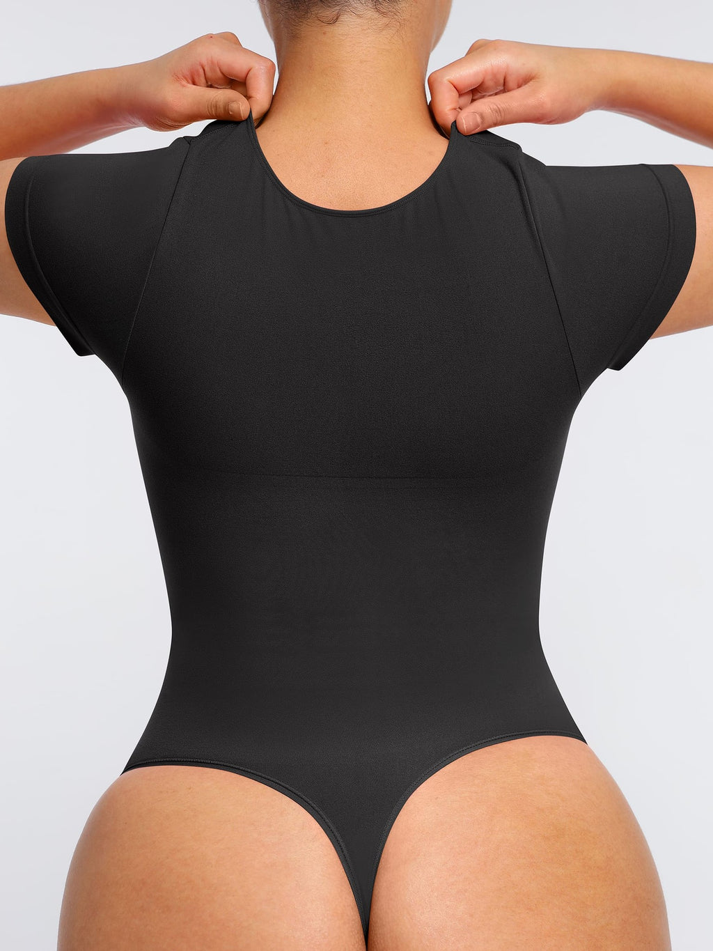 Tummy Control Seamless Short-Sleeve Bodysuit