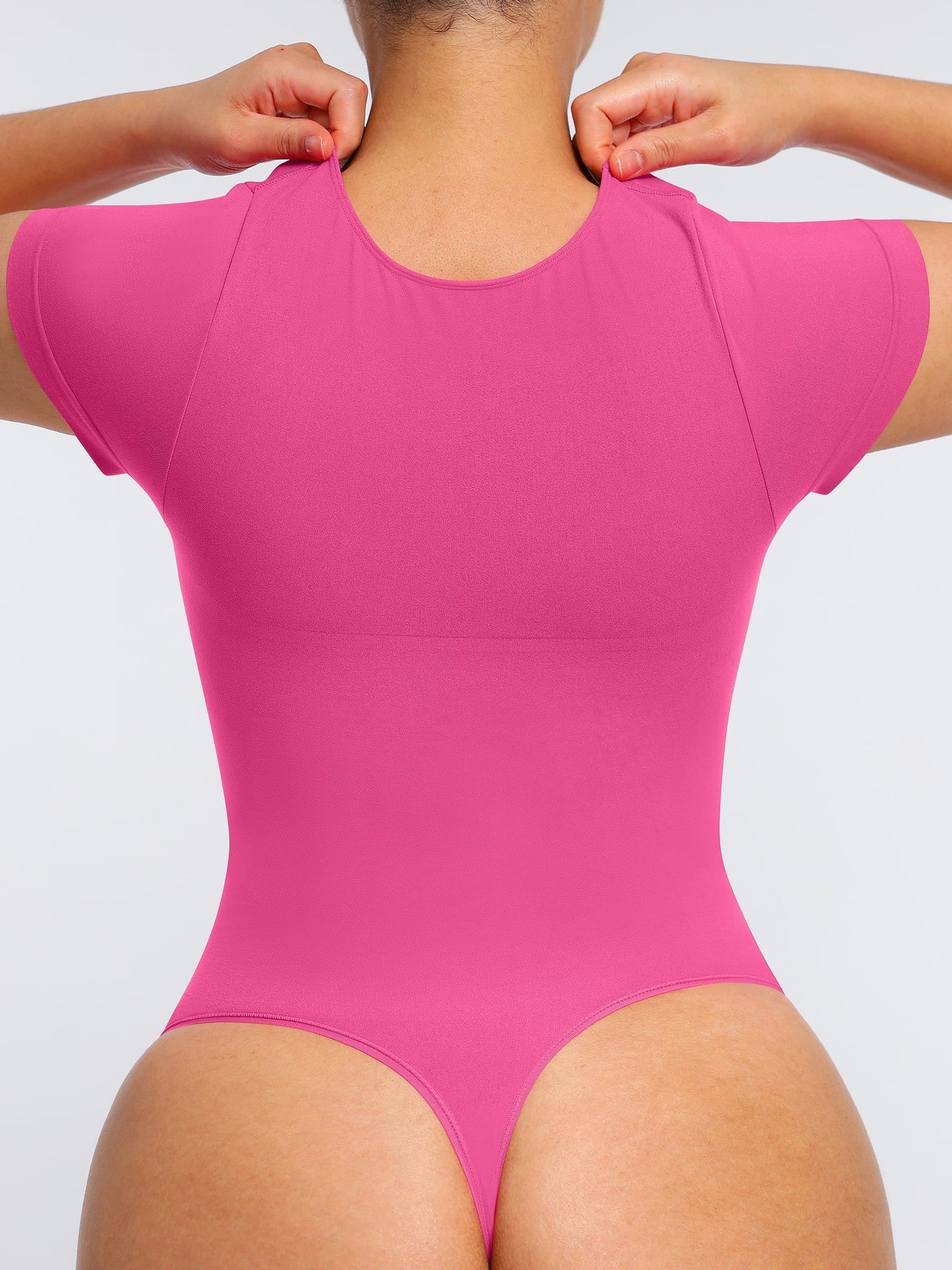 Tummy Control Seamless Short-Sleeve Bodysuit