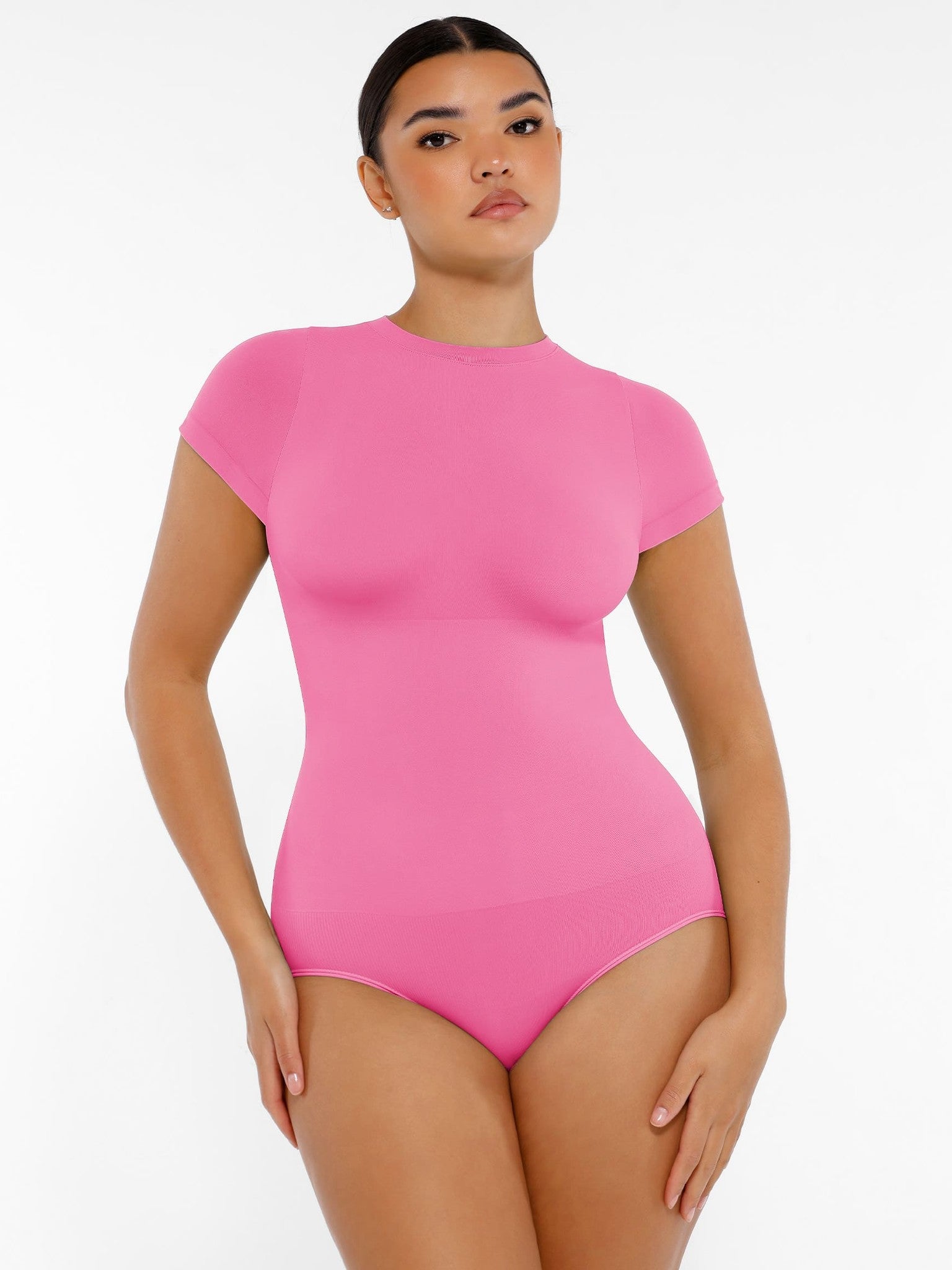 Feelingirl Seamless Ultra-Soft Crew Neck Bodysuit