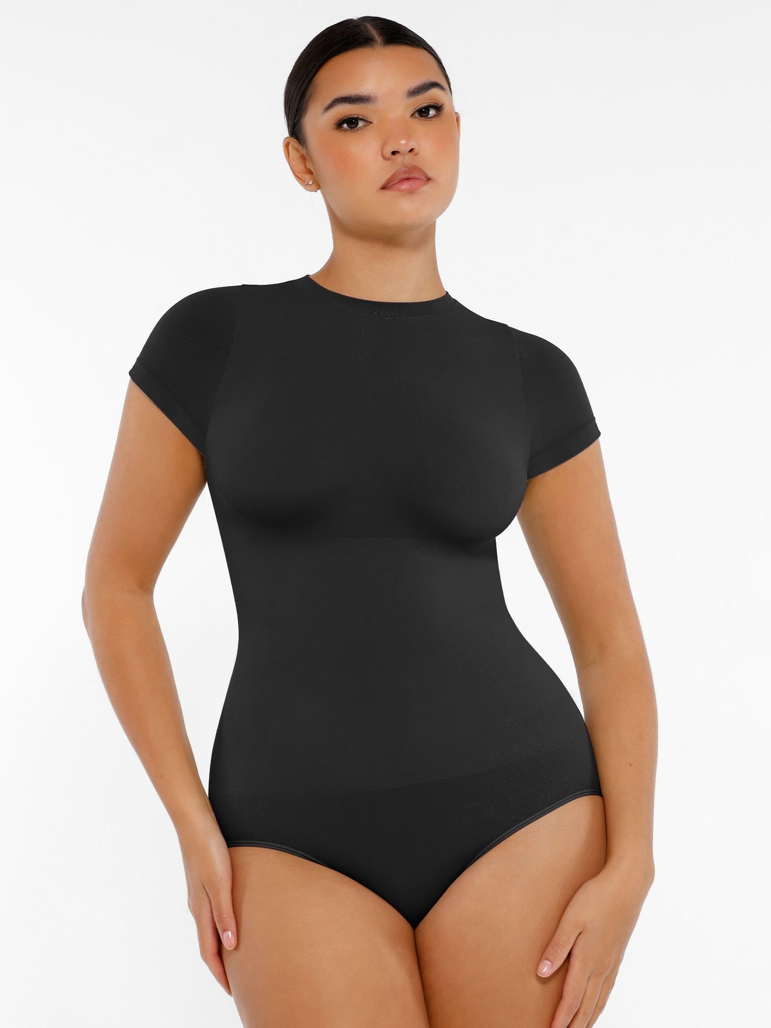 Crew Neck Seamless Soft Everyday Bodysuit