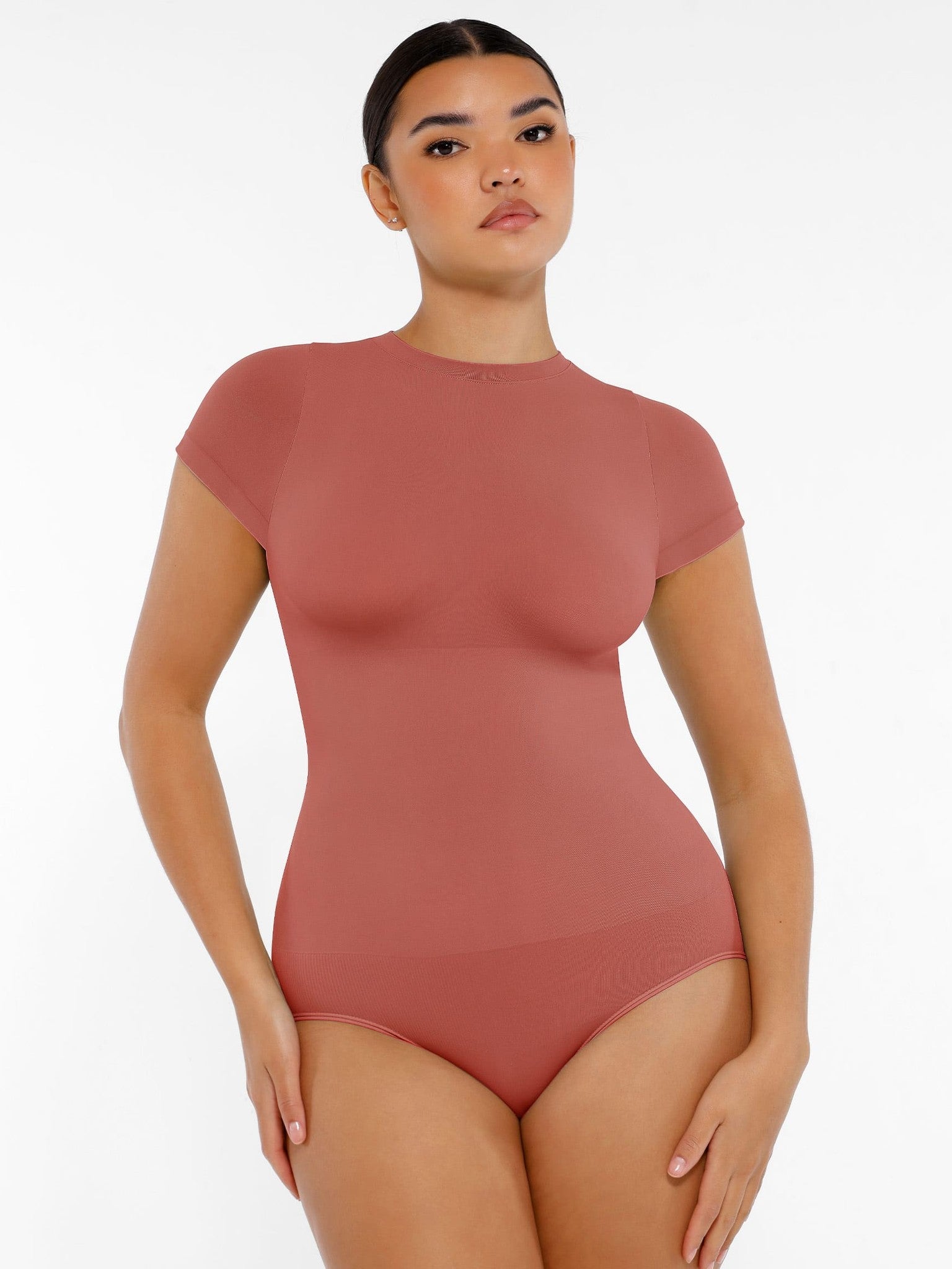 Crew Neck Seamless Soft Everyday Bodysuit