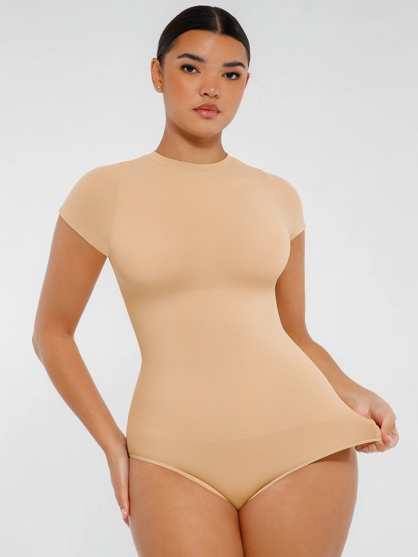 Crew Neck Seamless Soft Everyday Bodysuit