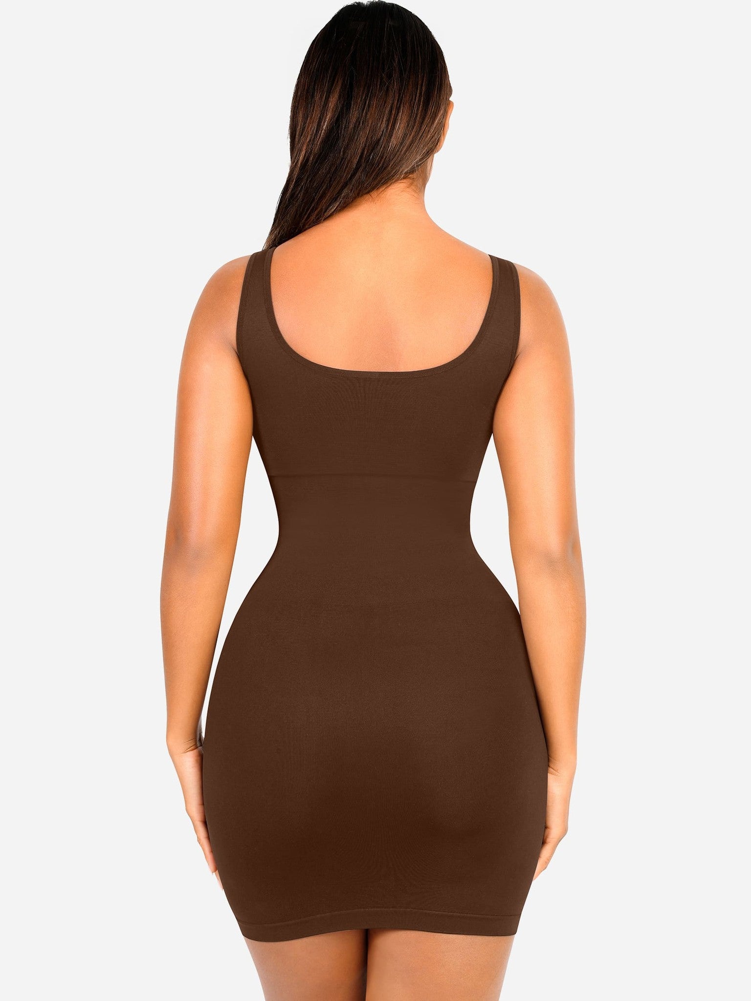 Tummy Control Square Neck Everyday Dress