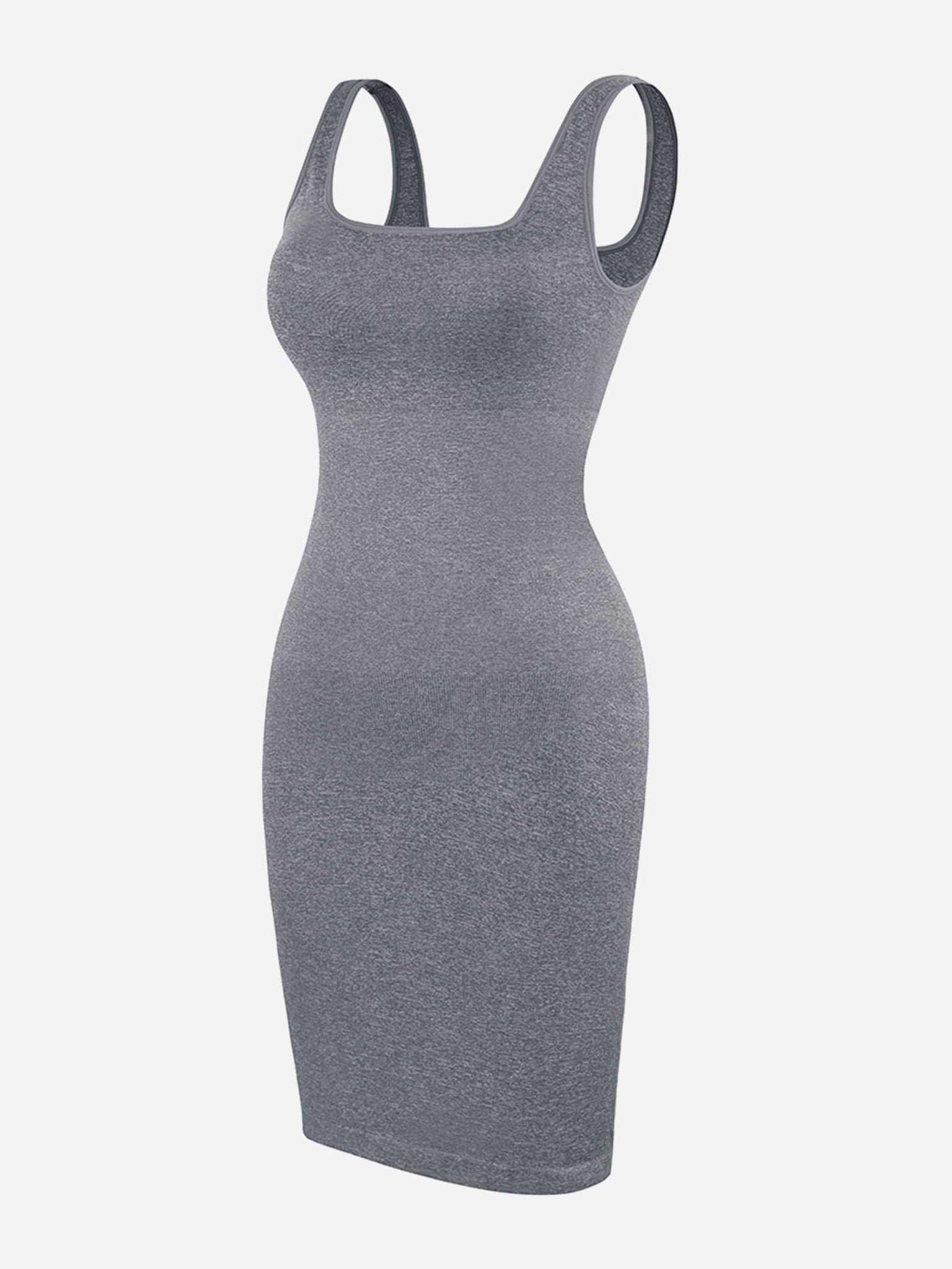 Tummy Control Square Neck Everyday Dress