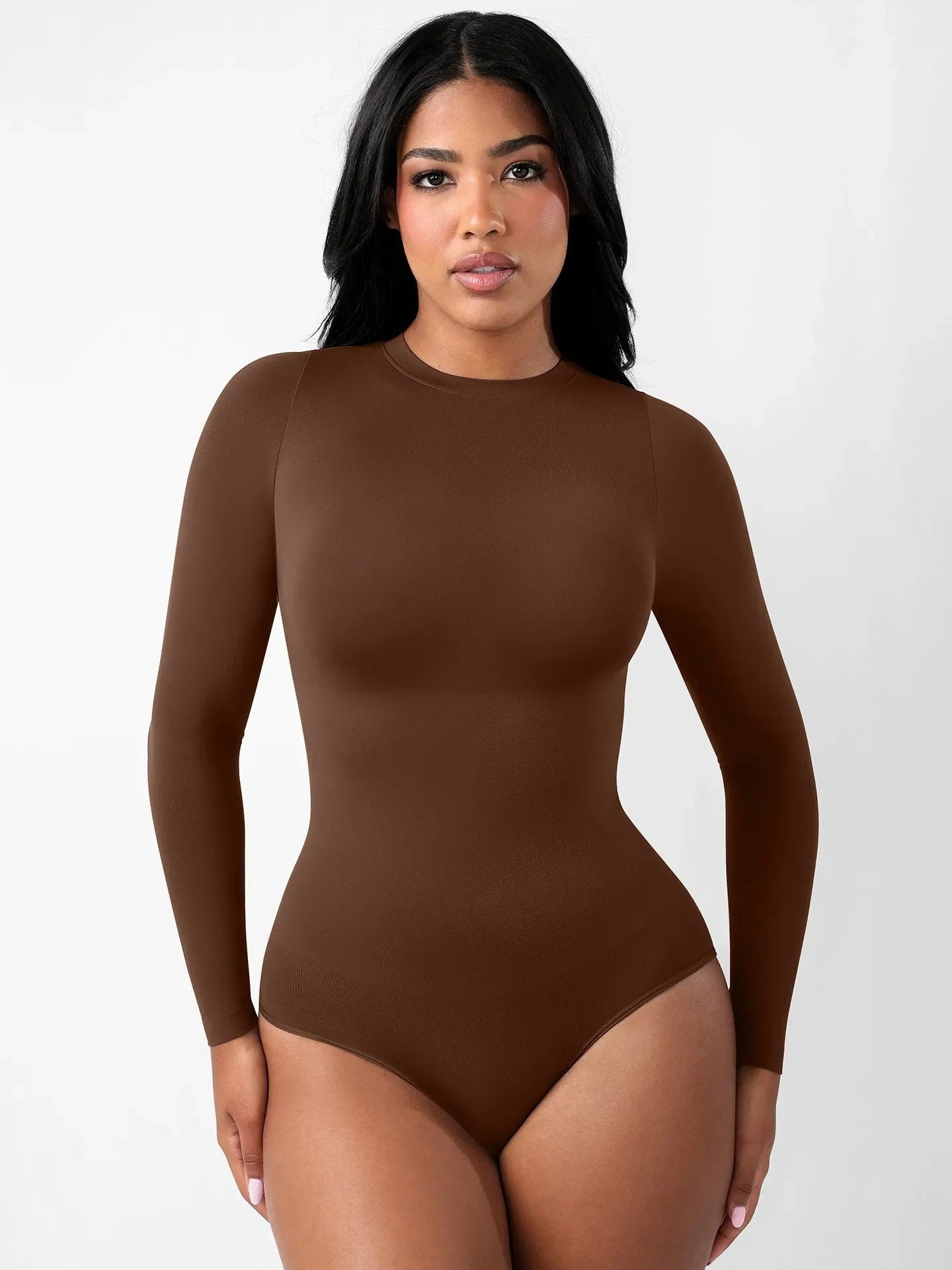 Feelingirl Seamless Ultra-Soft Crew Neck Bodysuit
