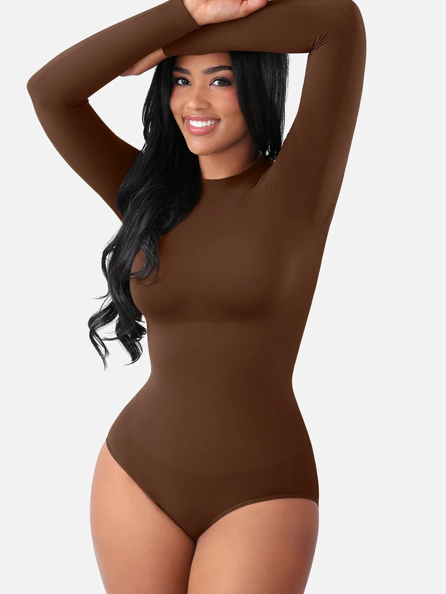Feelingirl Seamless Ultra-Soft Crew Neck Bodysuit