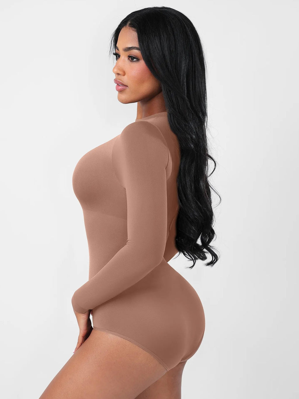 Feelingirl Seamless Ultra-Soft Crew Neck Bodysuit