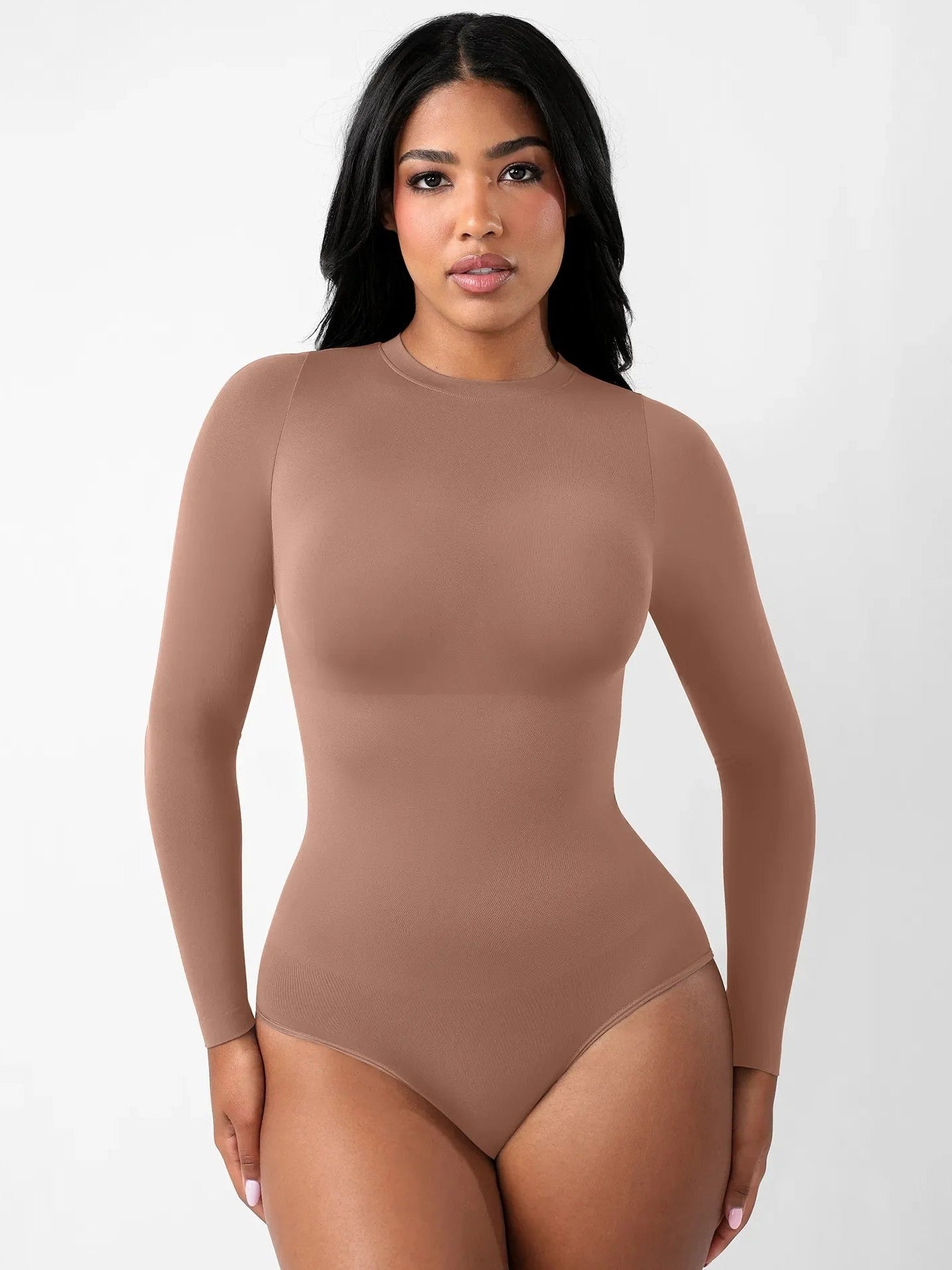 Feelingirl Seamless Ultra-Soft Crew Neck Bodysuit