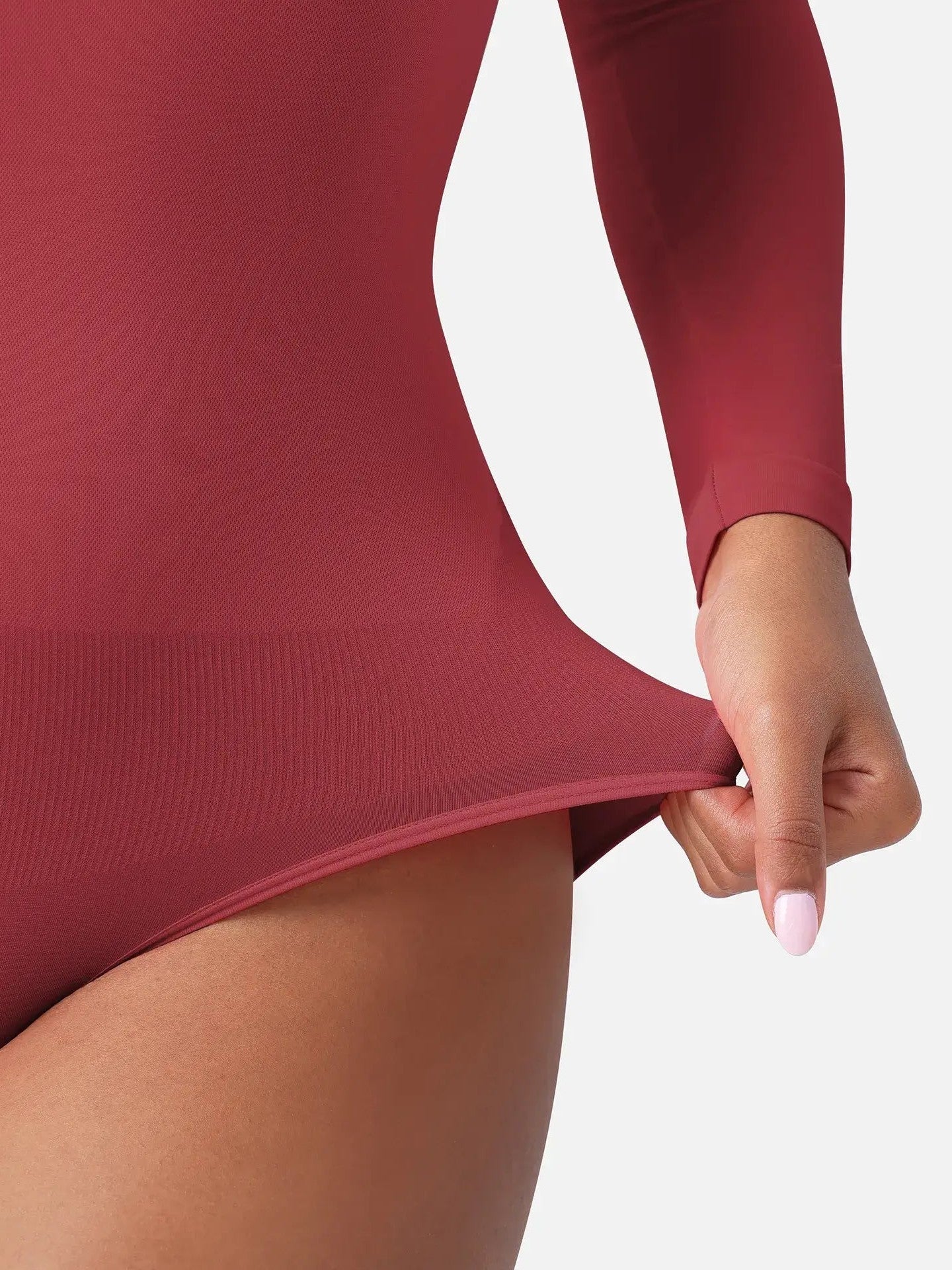 Feelingirl Seamless Ultra-Soft Crew Neck Bodysuit