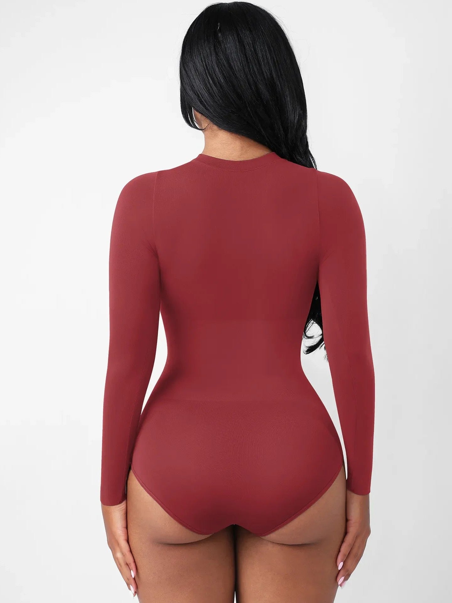 Feelingirl Seamless Ultra-Soft Crew Neck Bodysuit