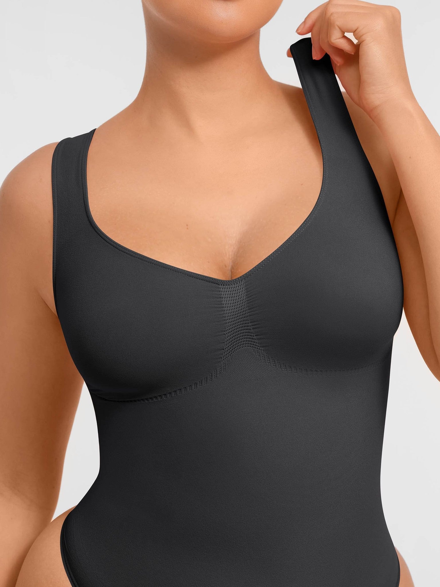 Tummy Control Seamless Wide Strap Bodysuit