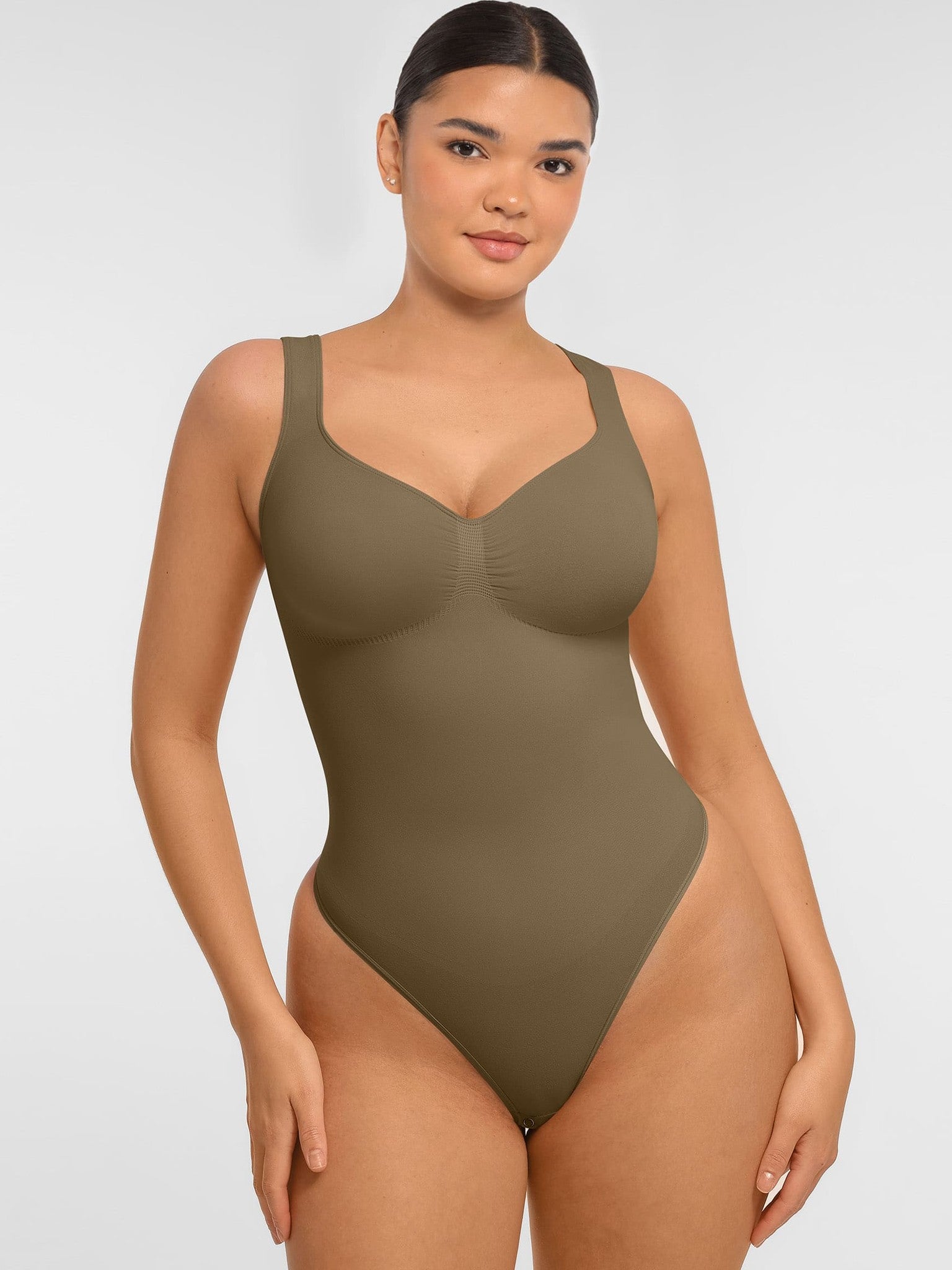 Tummy Control Seamless Wide Strap Bodysuit
