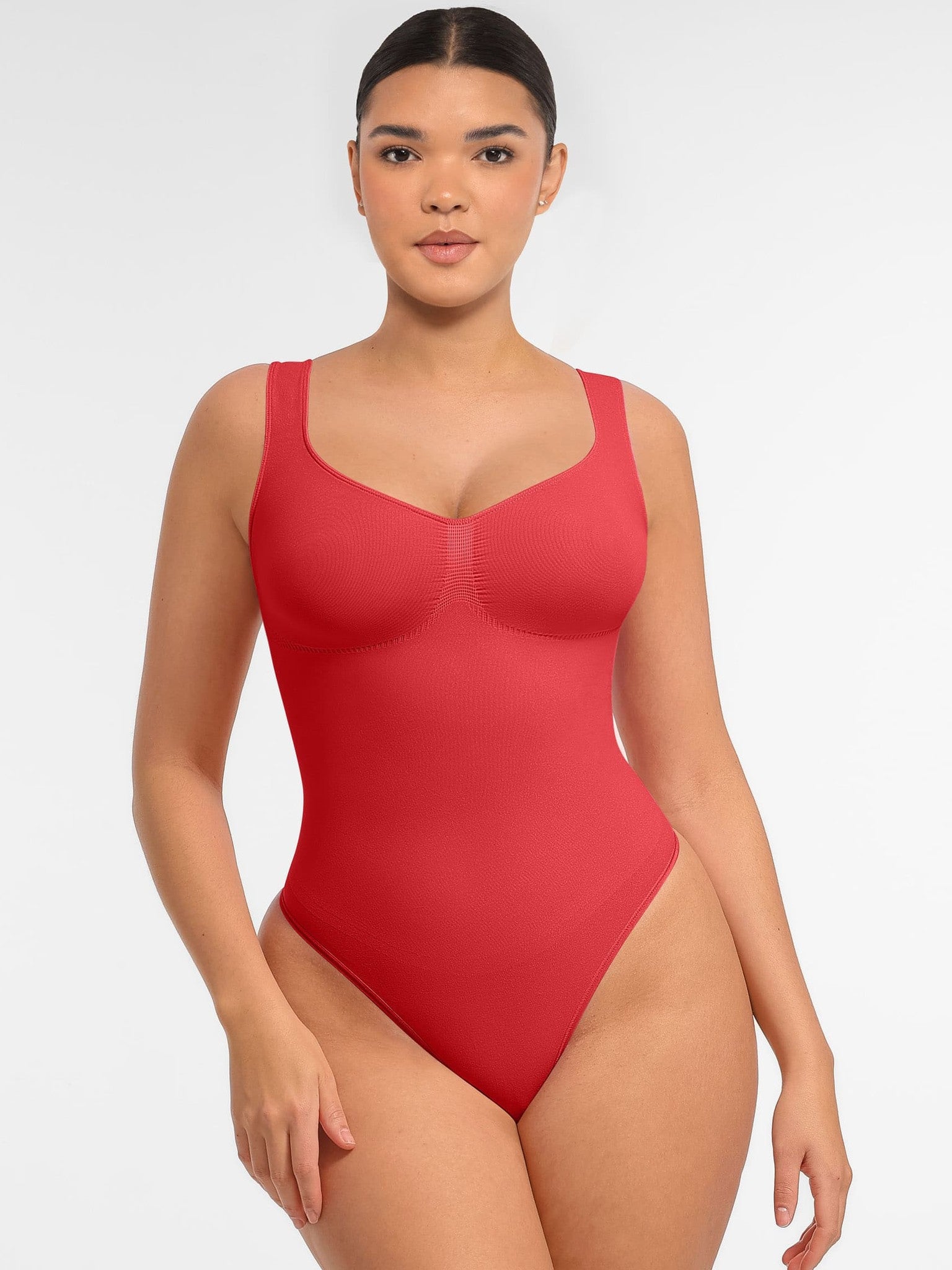 Tummy Control Seamless Wide Strap Bodysuit