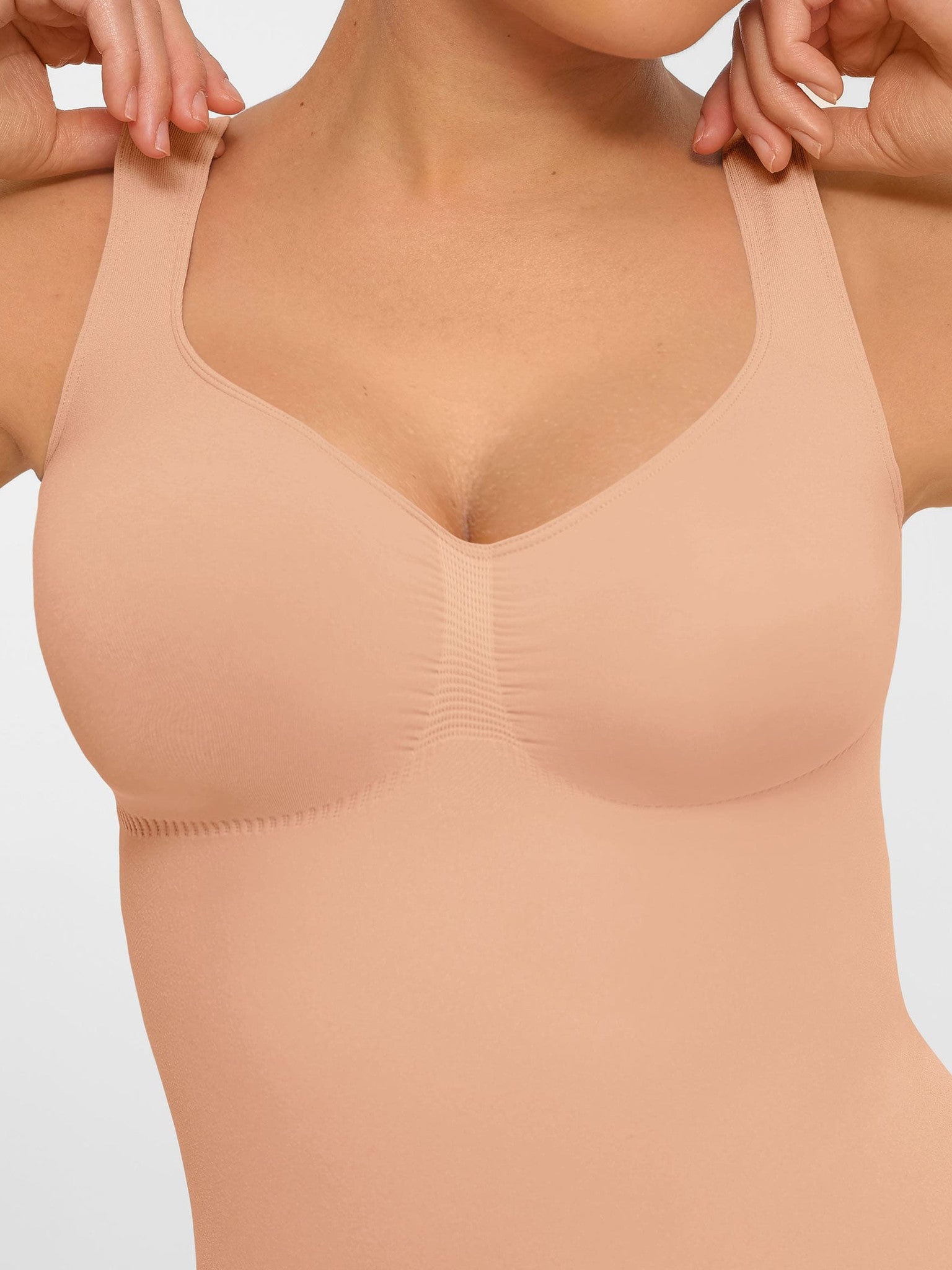 Tummy Control Seamless Wide Strap Bodysuit