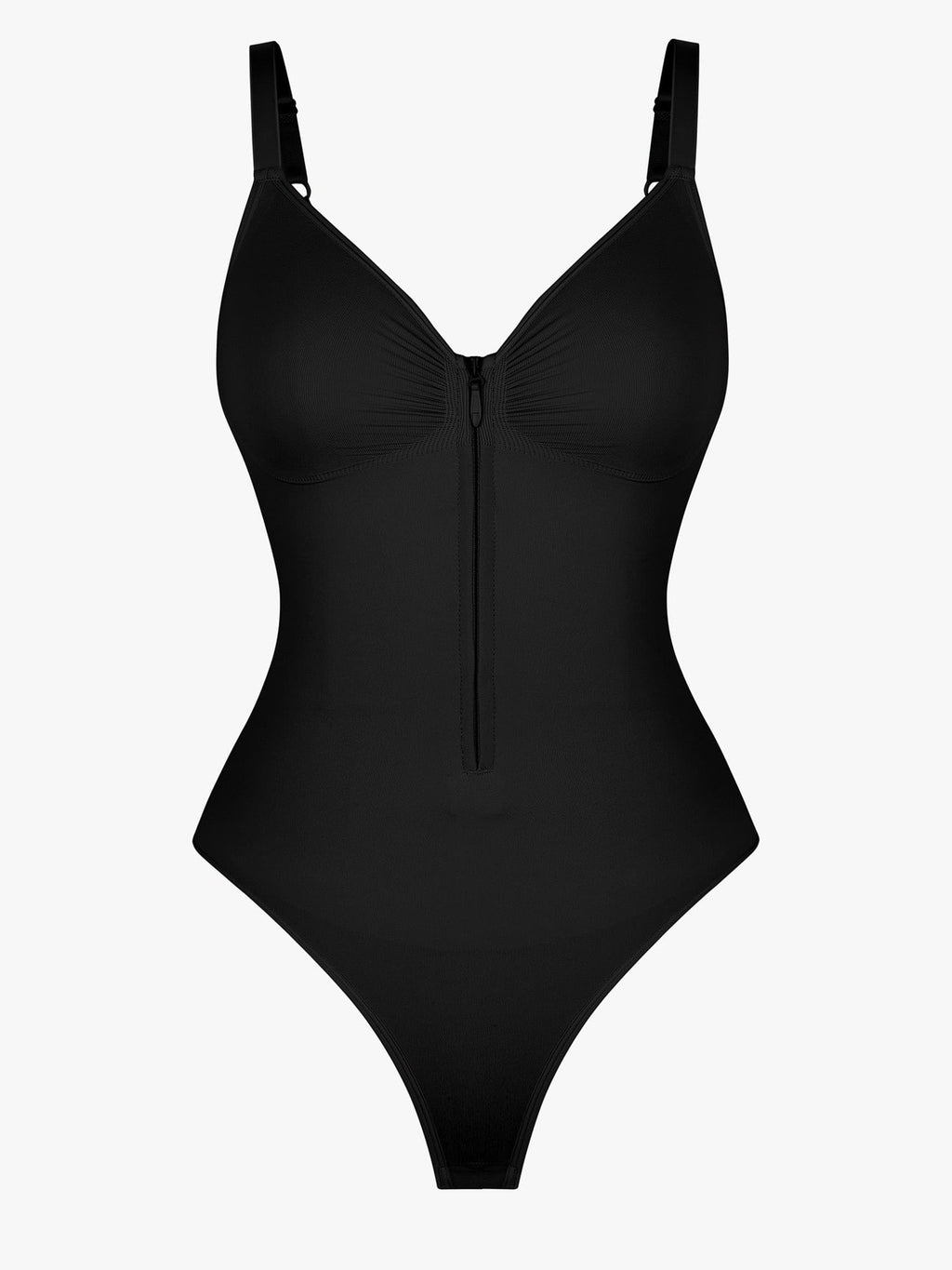 Seamless Tummy Control Zipper Bodysuit