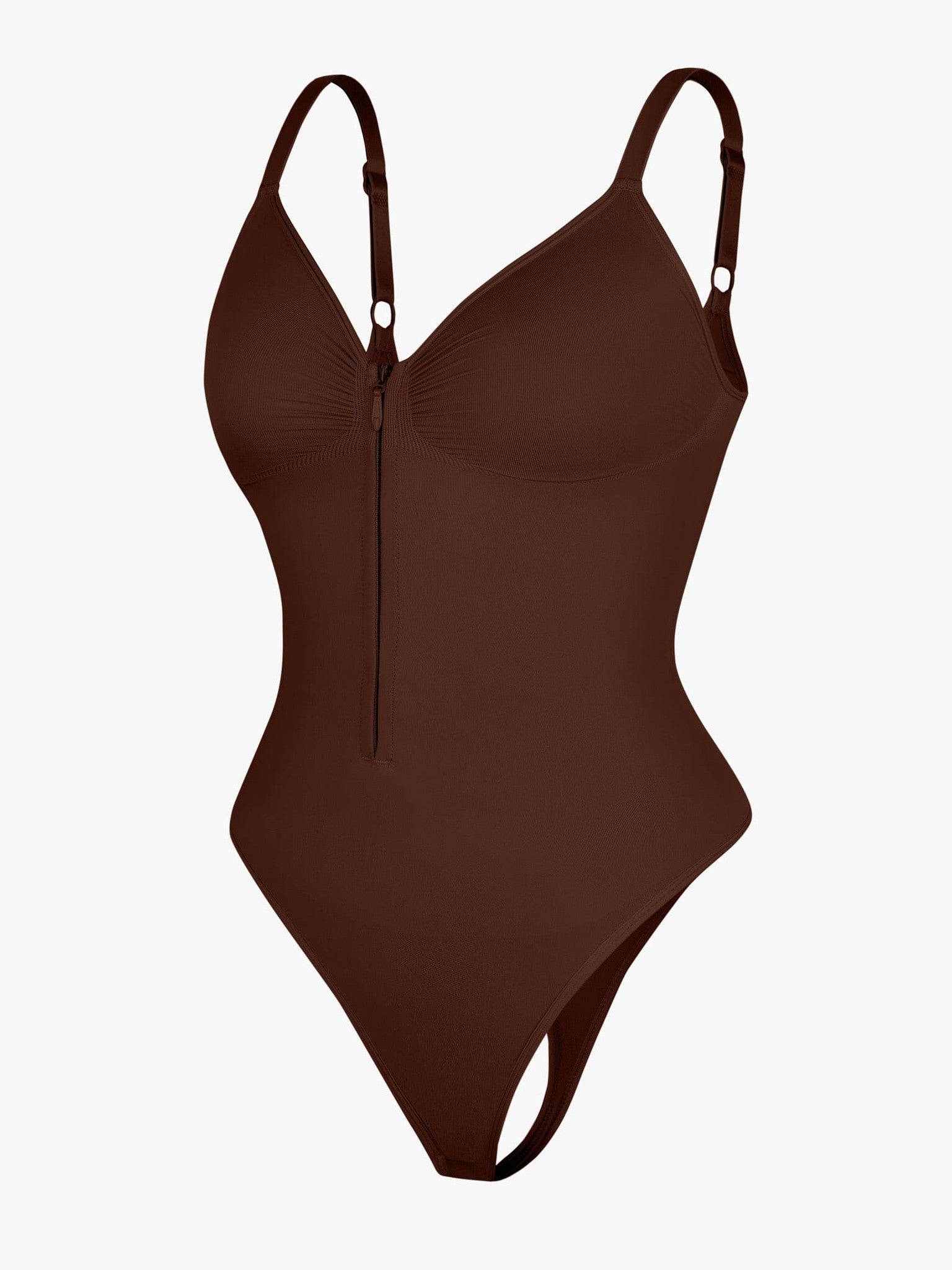 Seamless Tummy Control Zipper Bodysuit