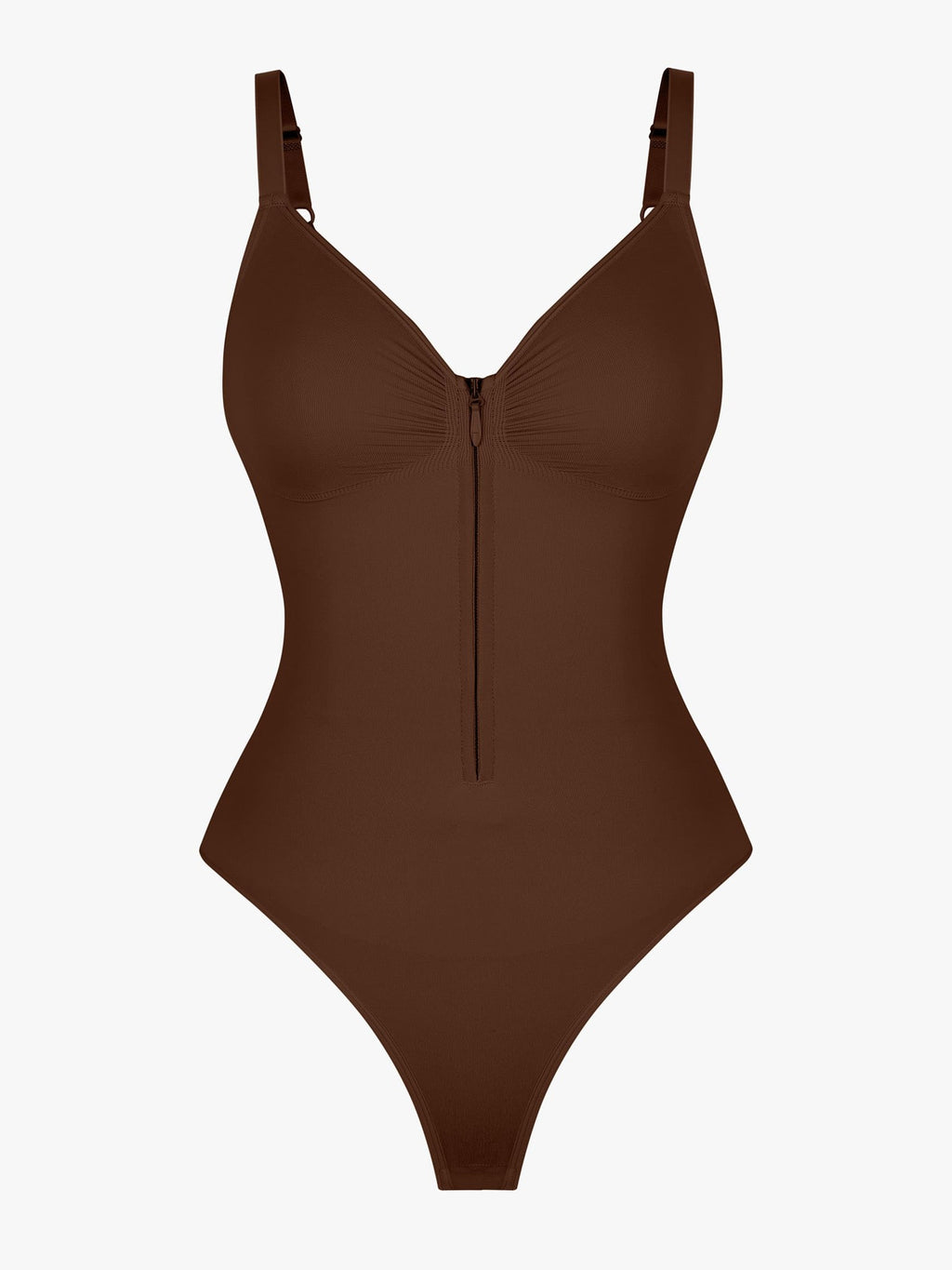 Seamless Tummy Control Zipper Bodysuit
