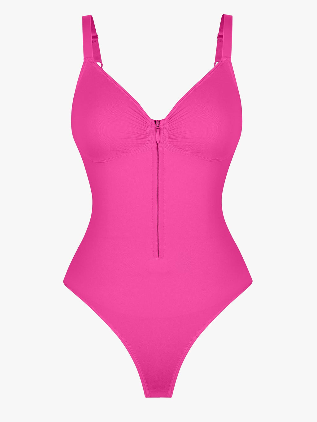 Seamless Tummy Control Zipper Bodysuit