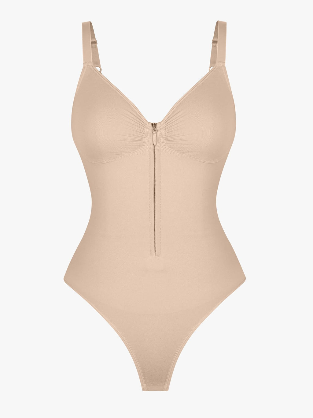 Seamless Tummy Control Zipper Bodysuit