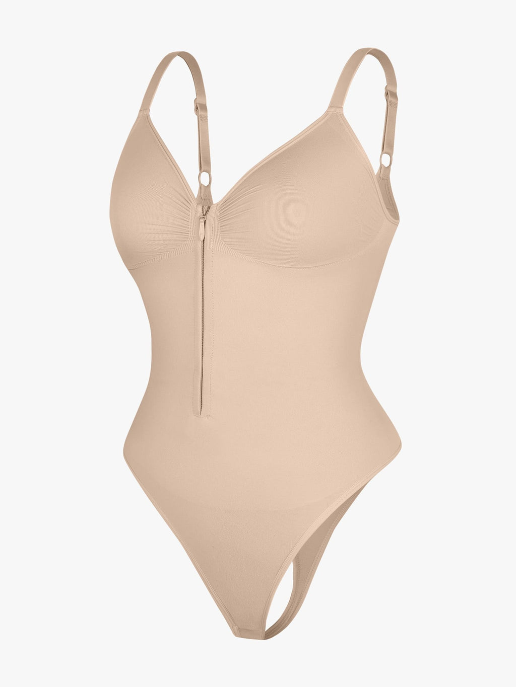 Seamless Tummy Control Zipper Bodysuit