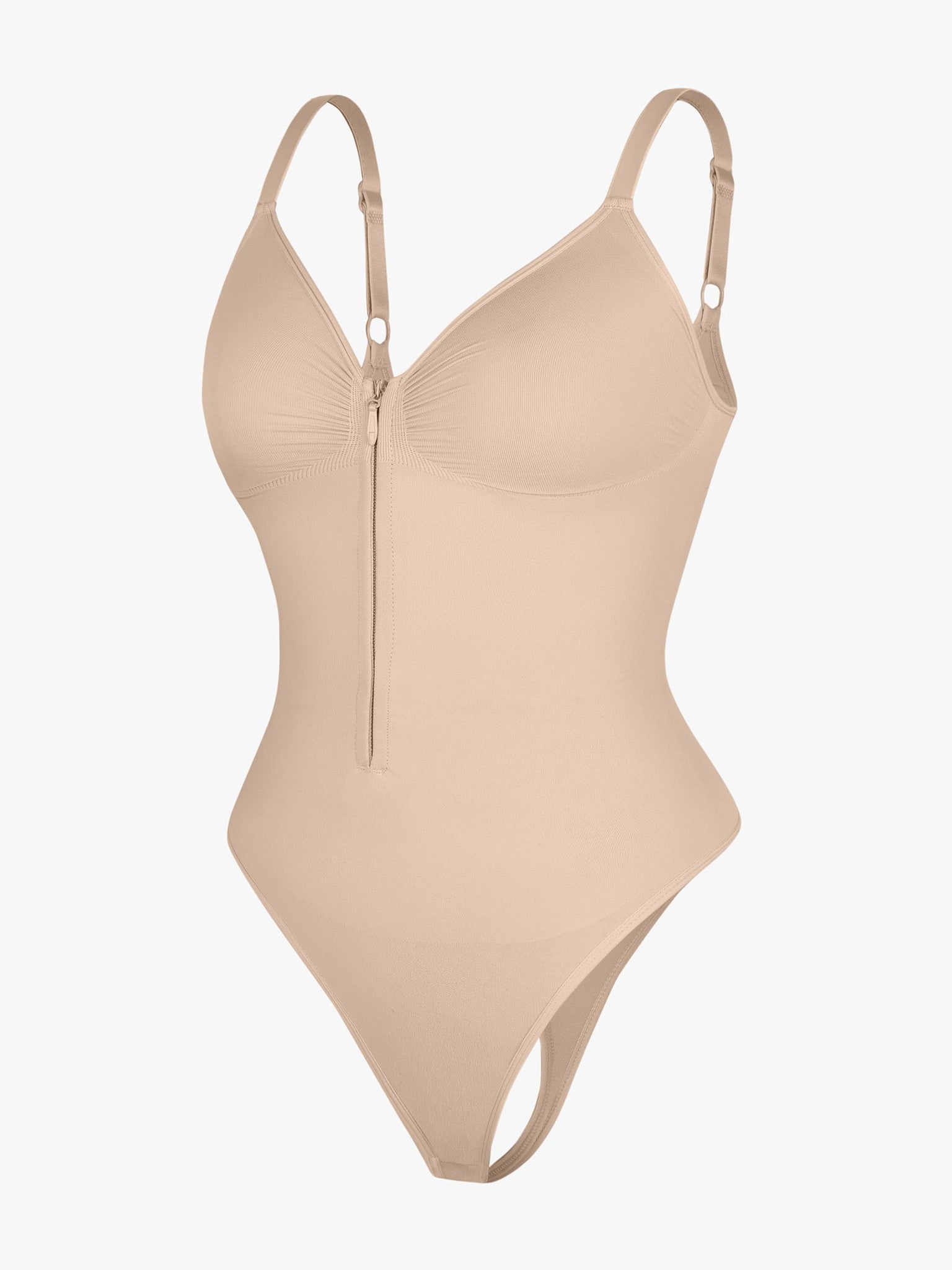 Seamless Tummy Control Zipper Bodysuit