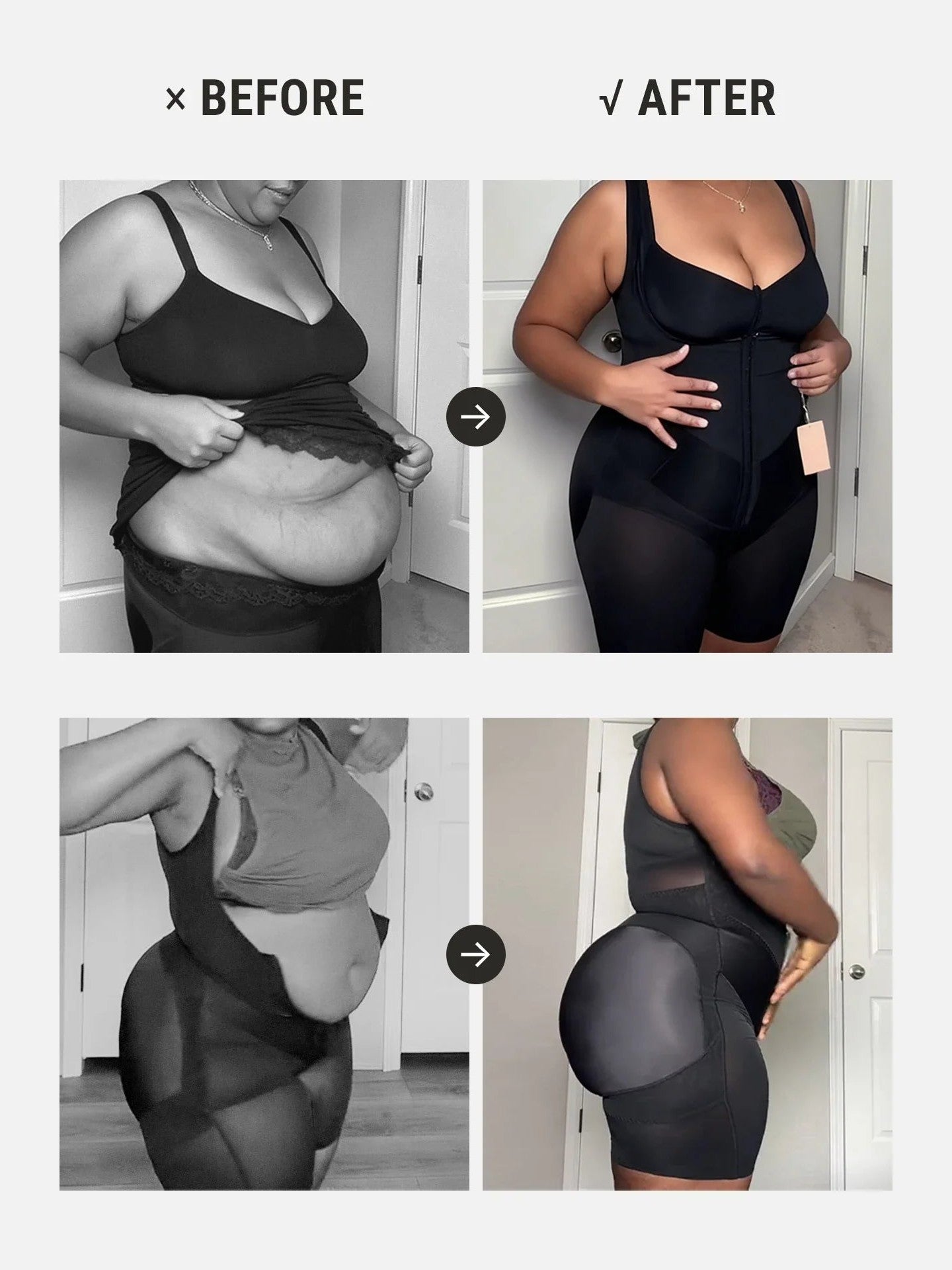 U-Shaped Faja Tummy Control Butt Lift Bodysuit