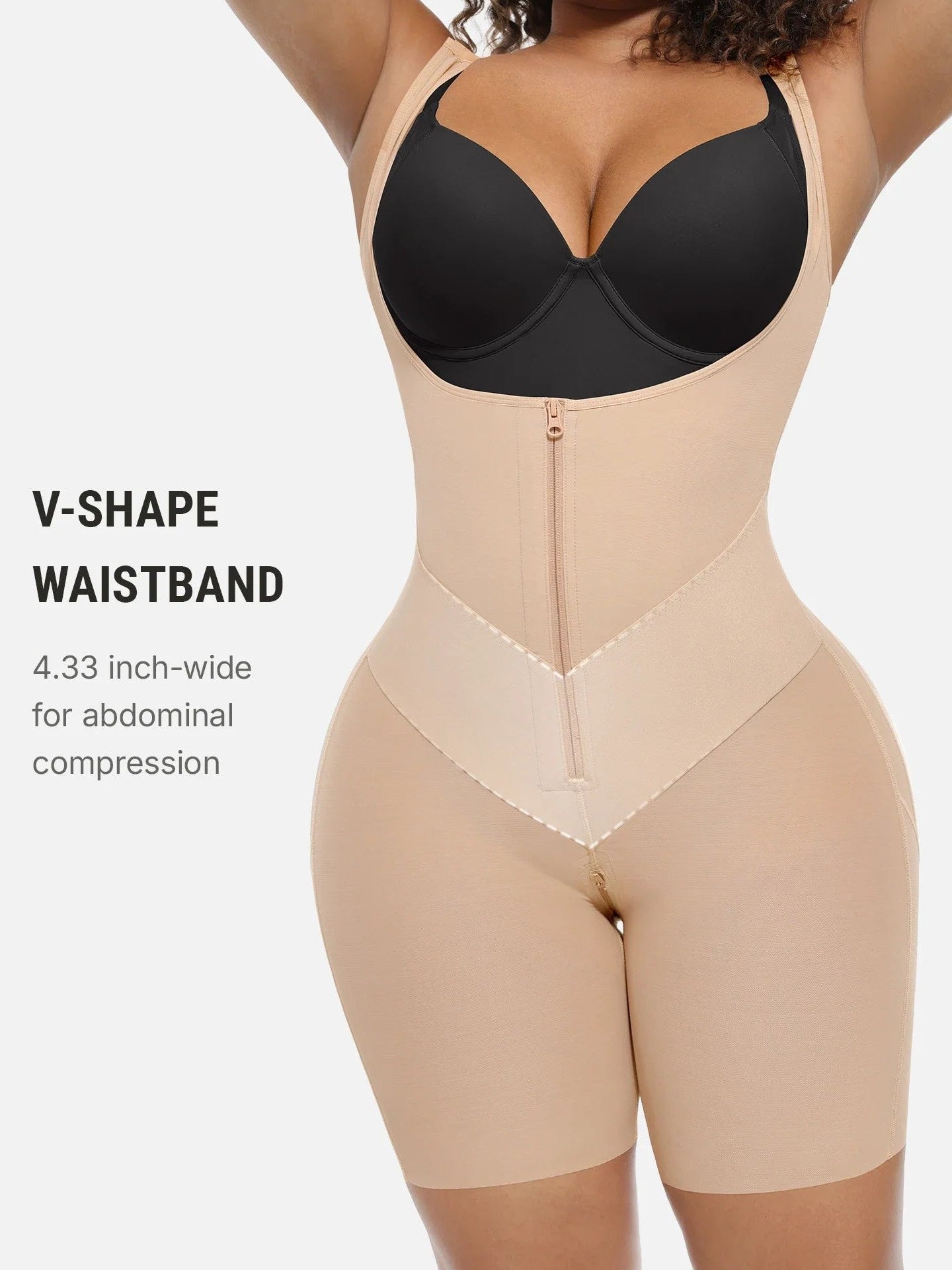 U-Shaped Faja Tummy Control Butt Lift Bodysuit