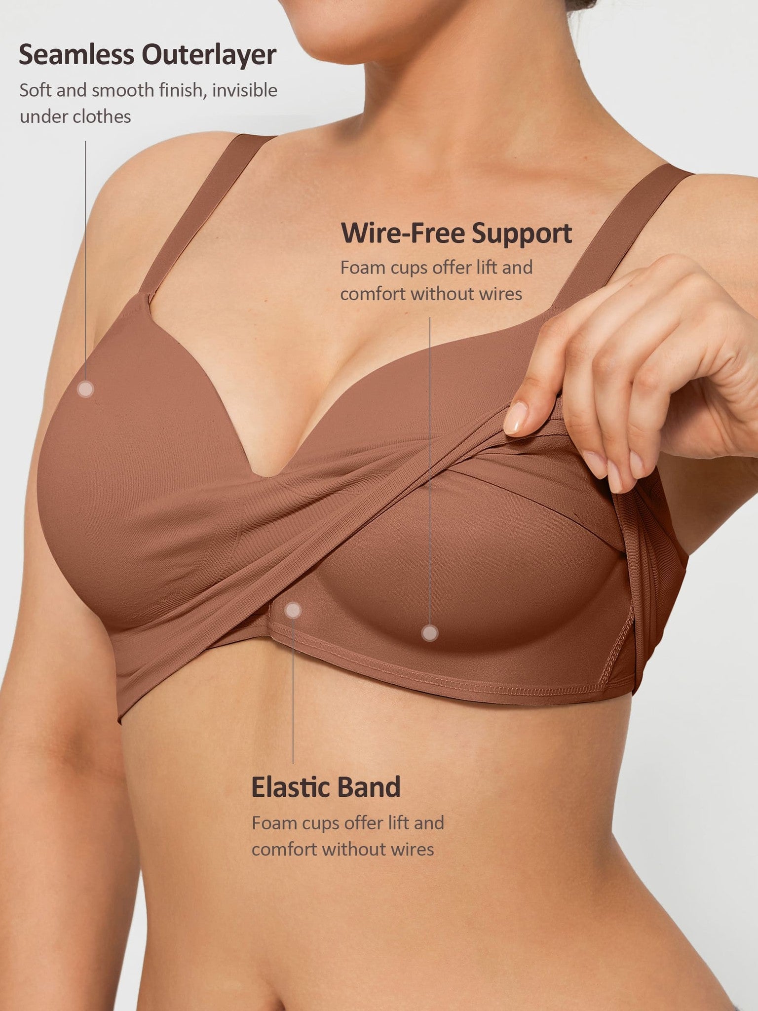 Wireless Push-Up Seamless Full Coverage Bra Bundle