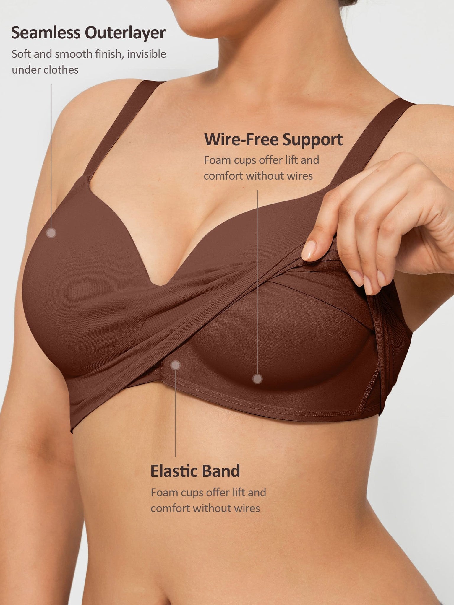 Wireless Push-Up Seamless Full Coverage Bra Bundle
