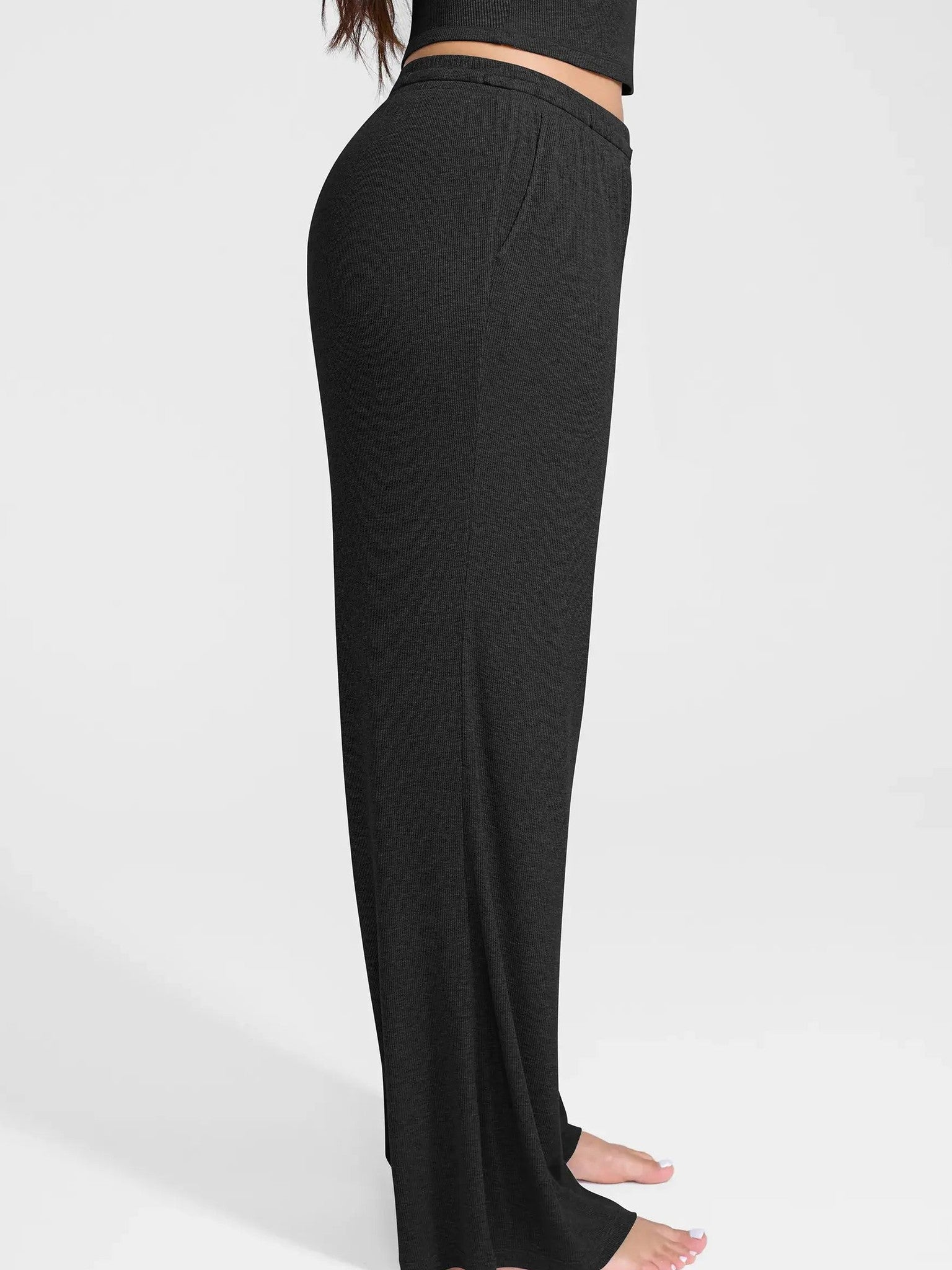 Feelingirl Breathable Ribbed Loungewear Pants