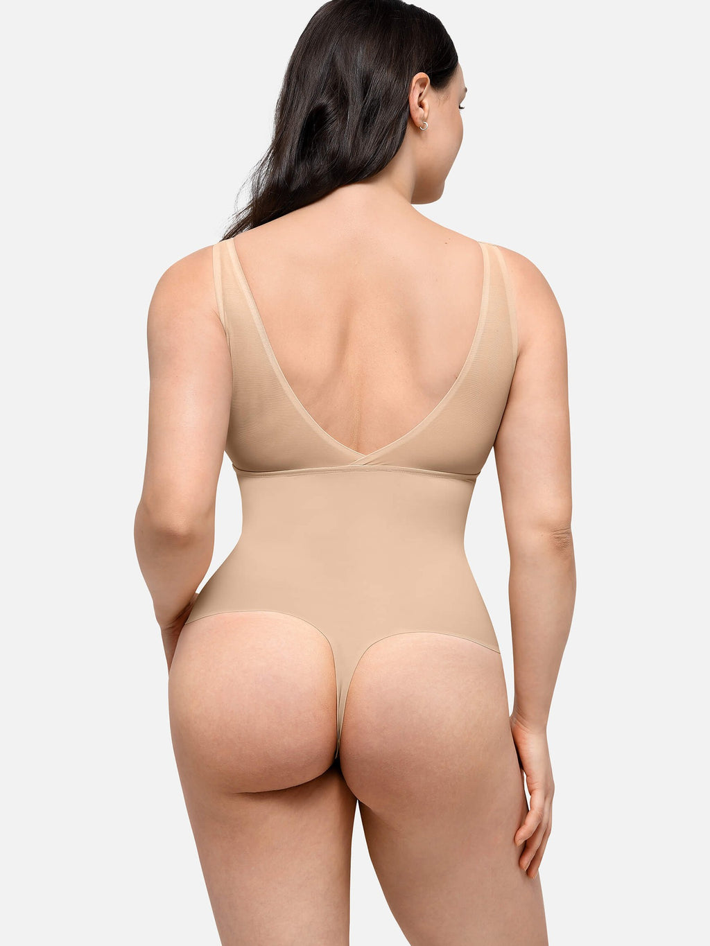 Plunge Breathable Seamless Shaping Bodysuit