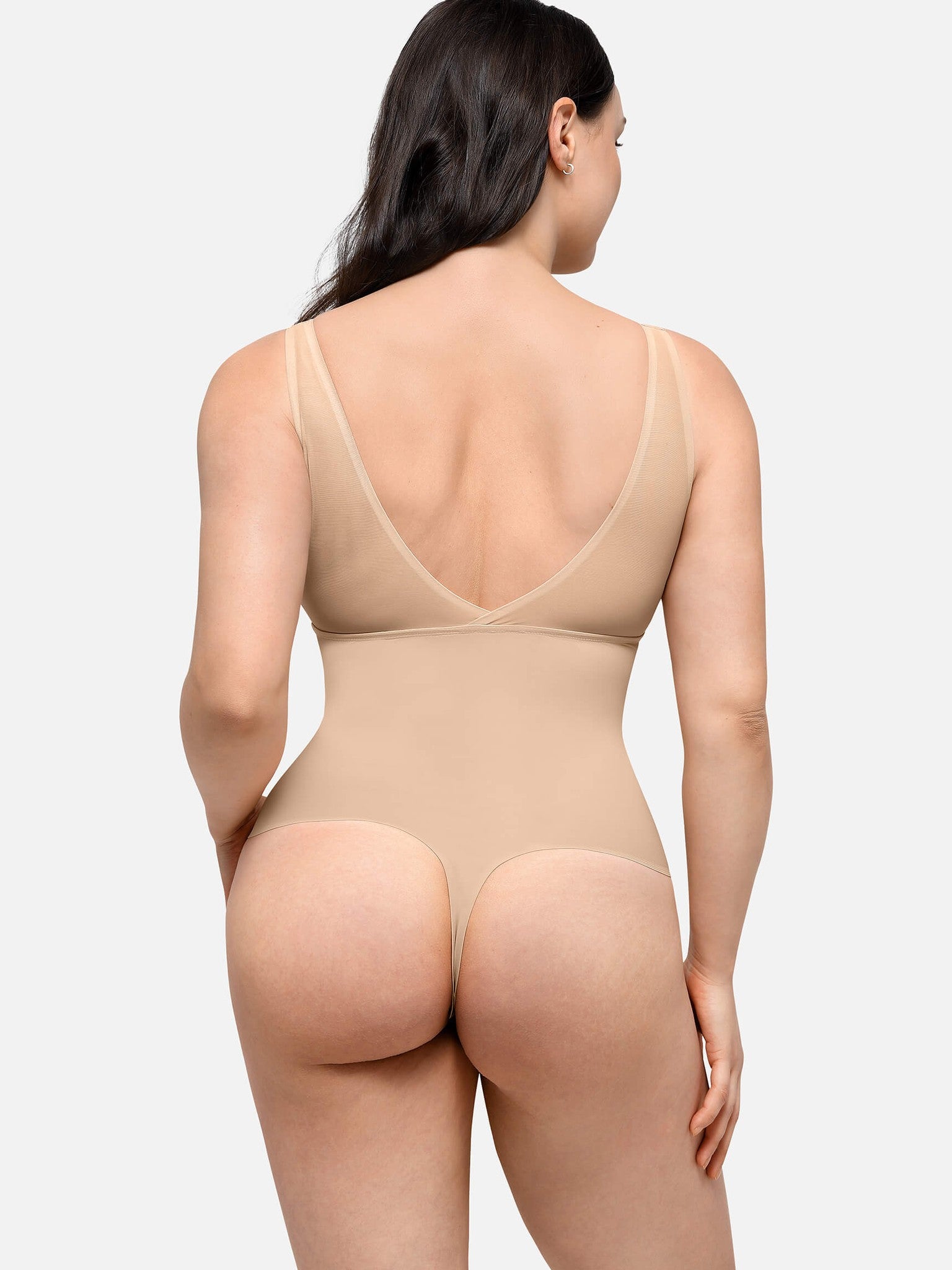 Plunge Breathable Seamless Shaping Bodysuit