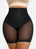 Mesh Tummy Control Bodysuit & Shorts Set