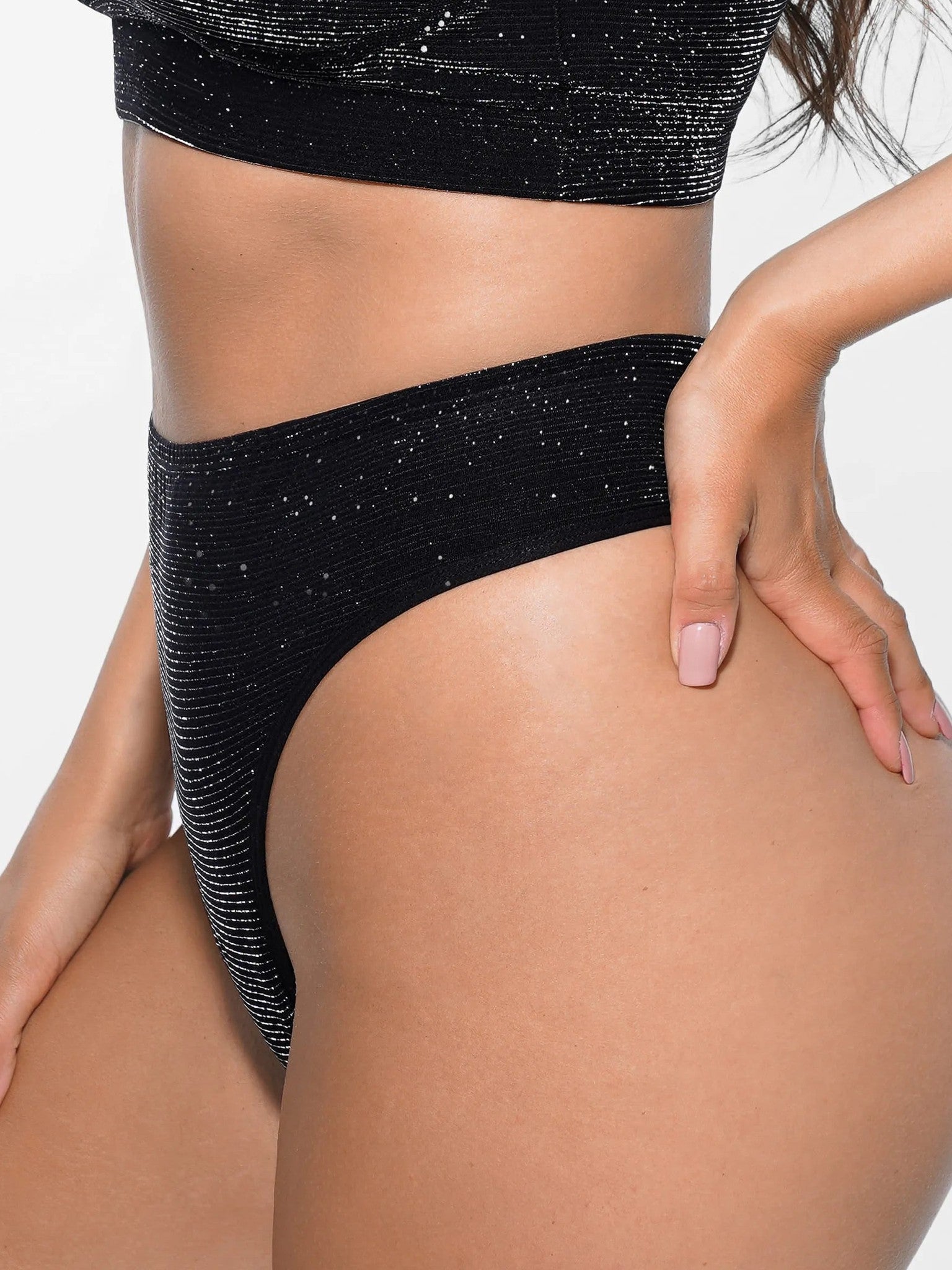 Feelingirl Invisible Shimmer Wireless Comfort Bra & Panty