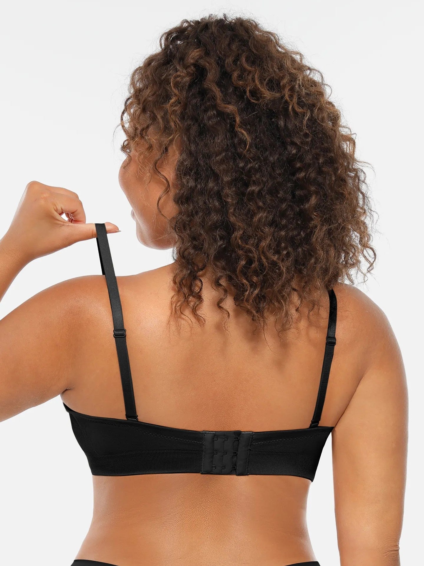 Feelingirl Seamless Strapless Anti-Slip Removable Pads Bra
