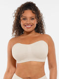 Feelingirl Seamless Strapless Anti-Slip Removable Pads Bra