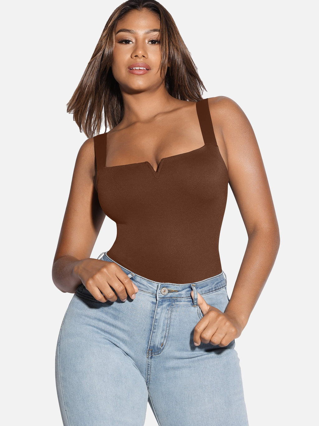 Square Neck Ultra-Stretch Sculpt Bodysuit