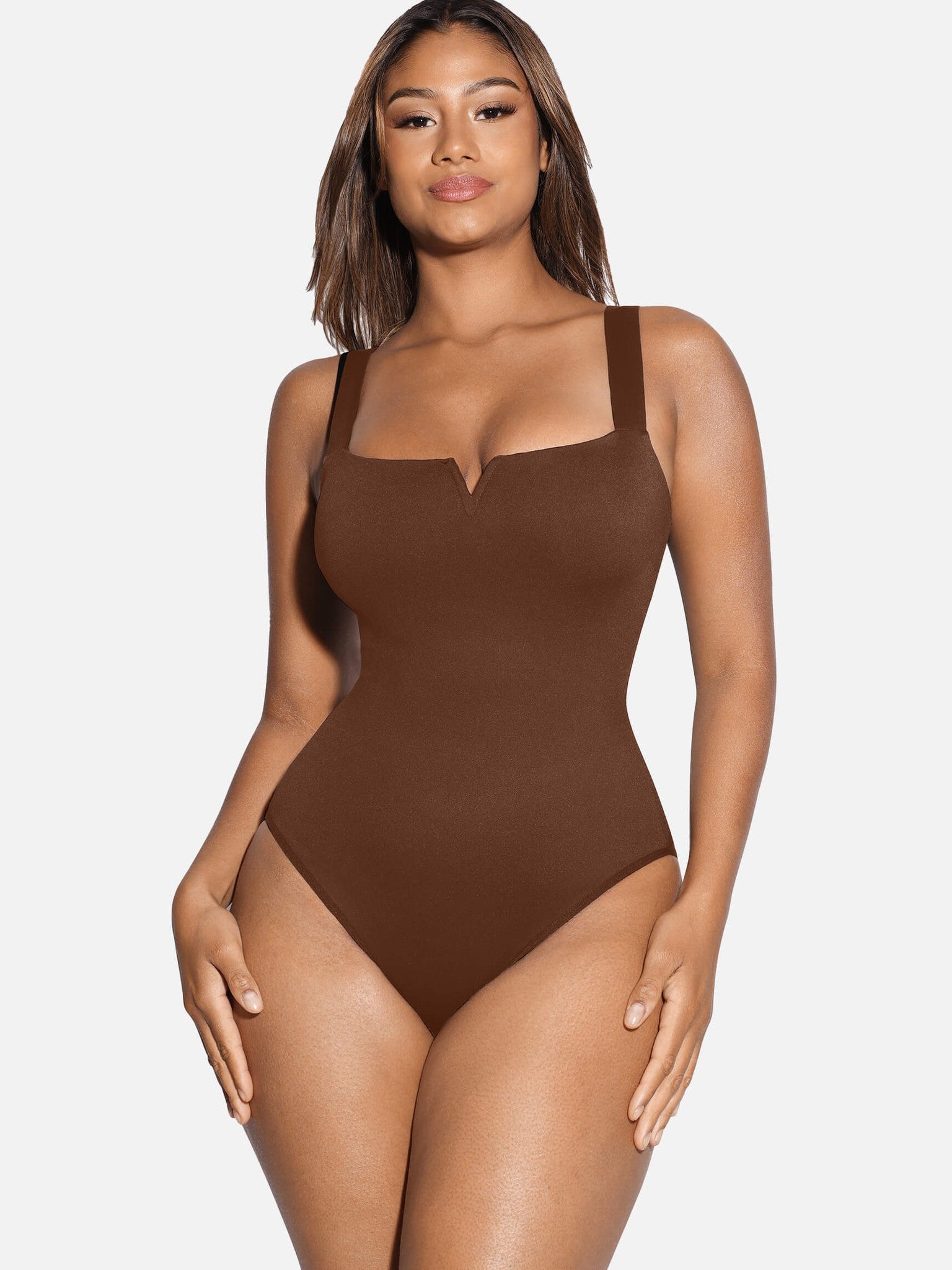 Square Neck Ultra-Stretch Sculpt Bodysuit