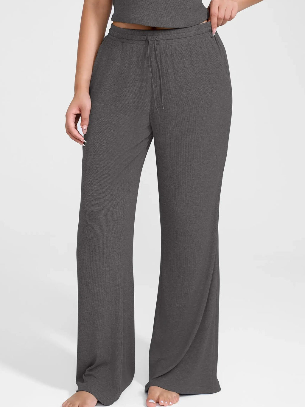 Feelingirl Breathable Ribbed Loungewear Pants