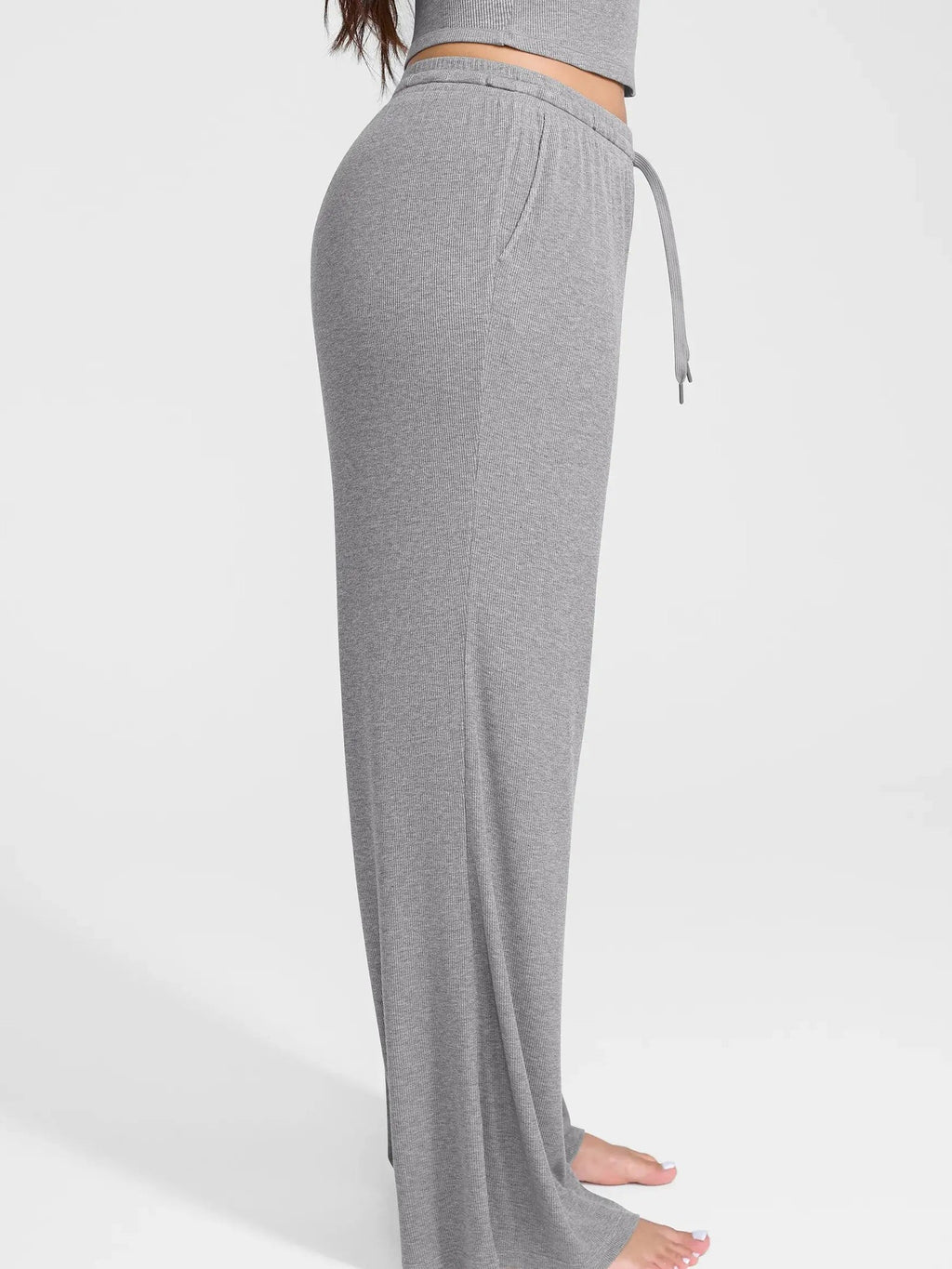 Feelingirl Breathable Ribbed Loungewear Pants