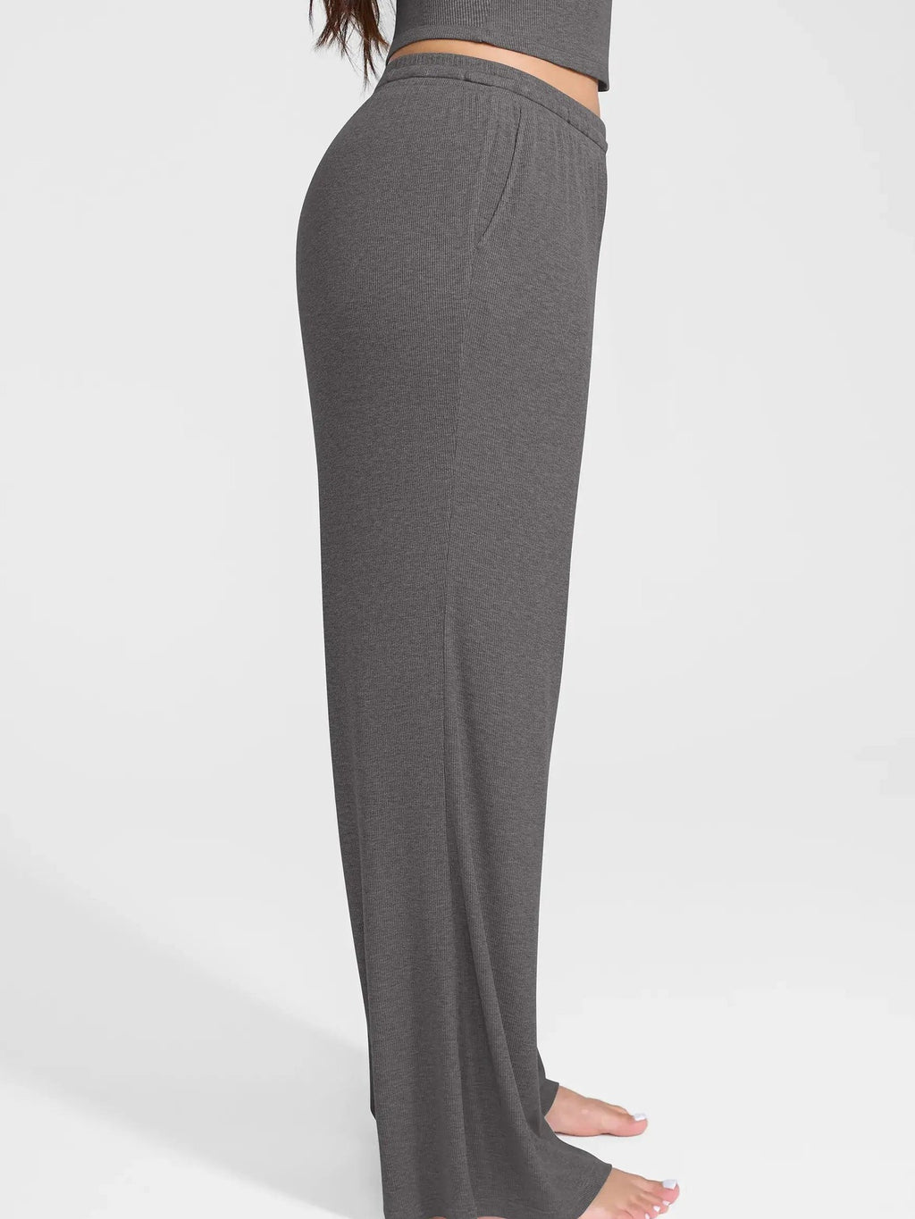 Feelingirl Breathable Ribbed Loungewear Pants