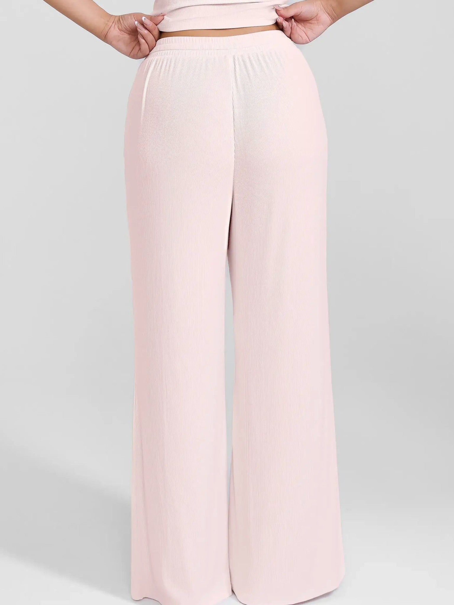 Feelingirl Breathable Ribbed Loungewear Pants